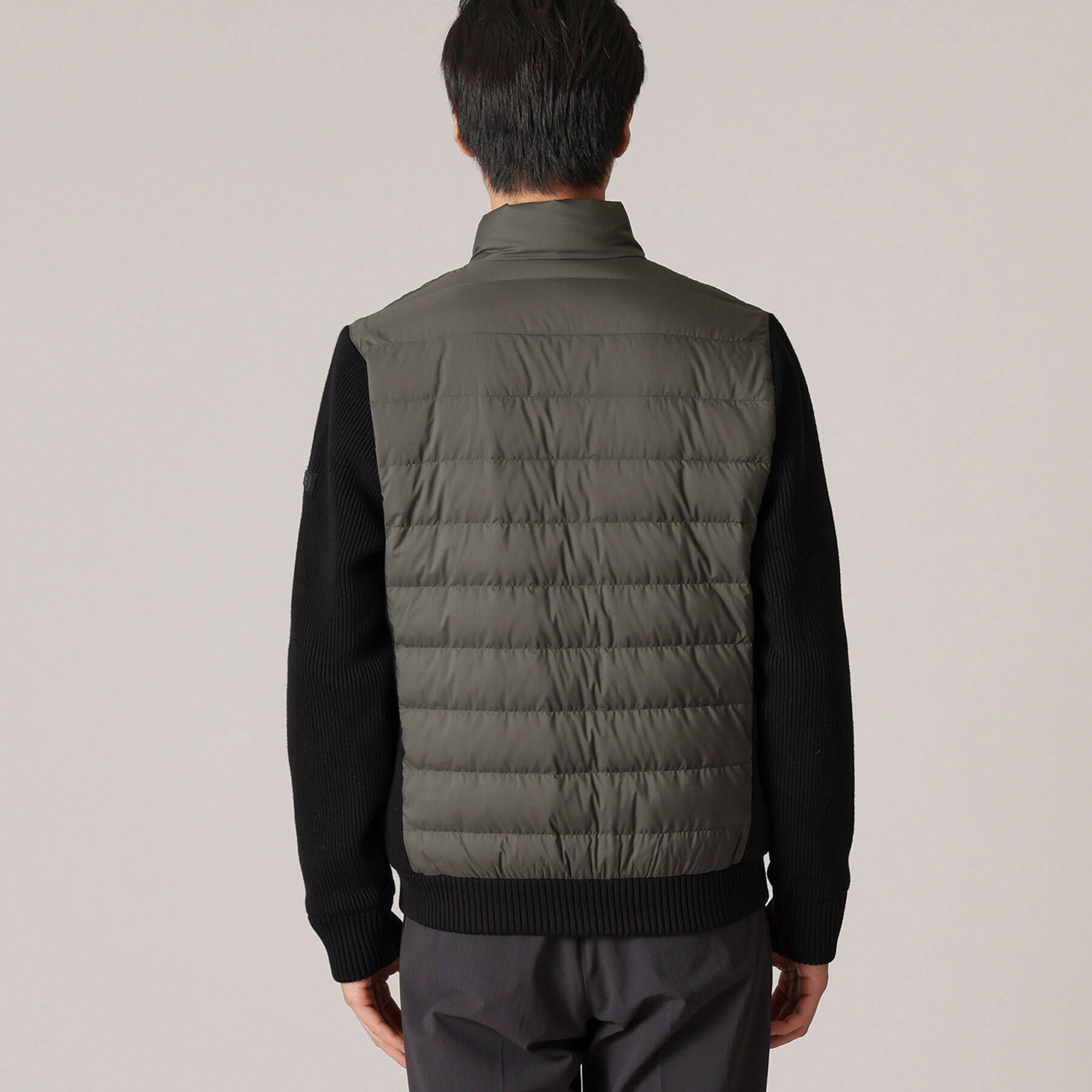 TAKEO KIKUCHI「【コンパクトダウン】ニットコンビ ダウンブルゾン」|ブルゾン・スタジャン|