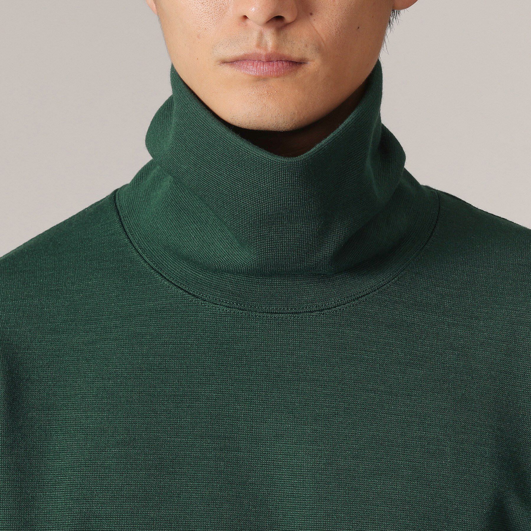 TAKEO KIKUCHI「ウールブレンド オフタートルネック カットソー」|Tシャツ・カットソー|