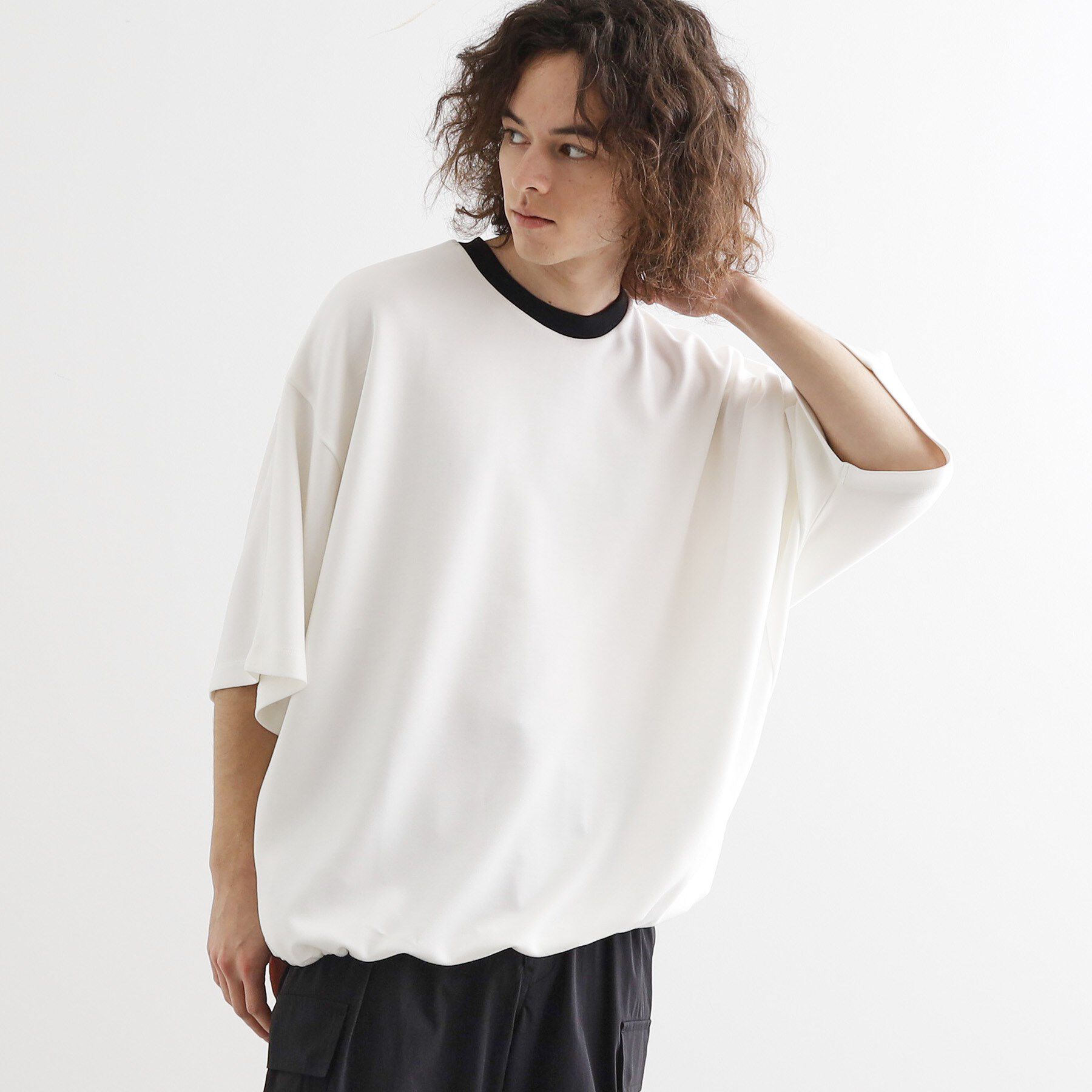 tk.TAKEO KIKUCHI「マシュマロドルマンカットソー」|Tシャツ・カットソー|ホワイト(501)