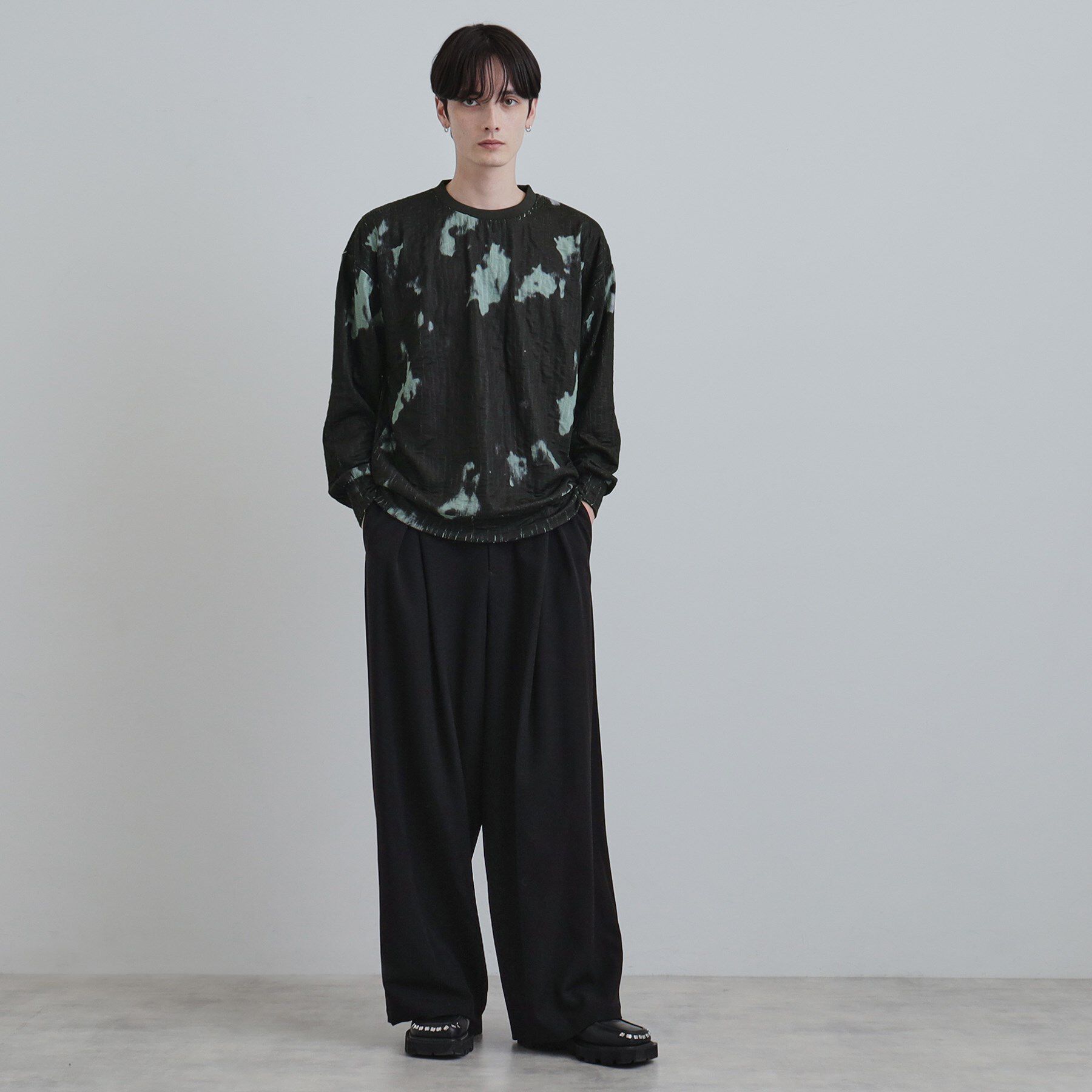 tk.TAKEO KIKUCHI「ブラーアブストカットソー」|Tシャツ・カットソー|