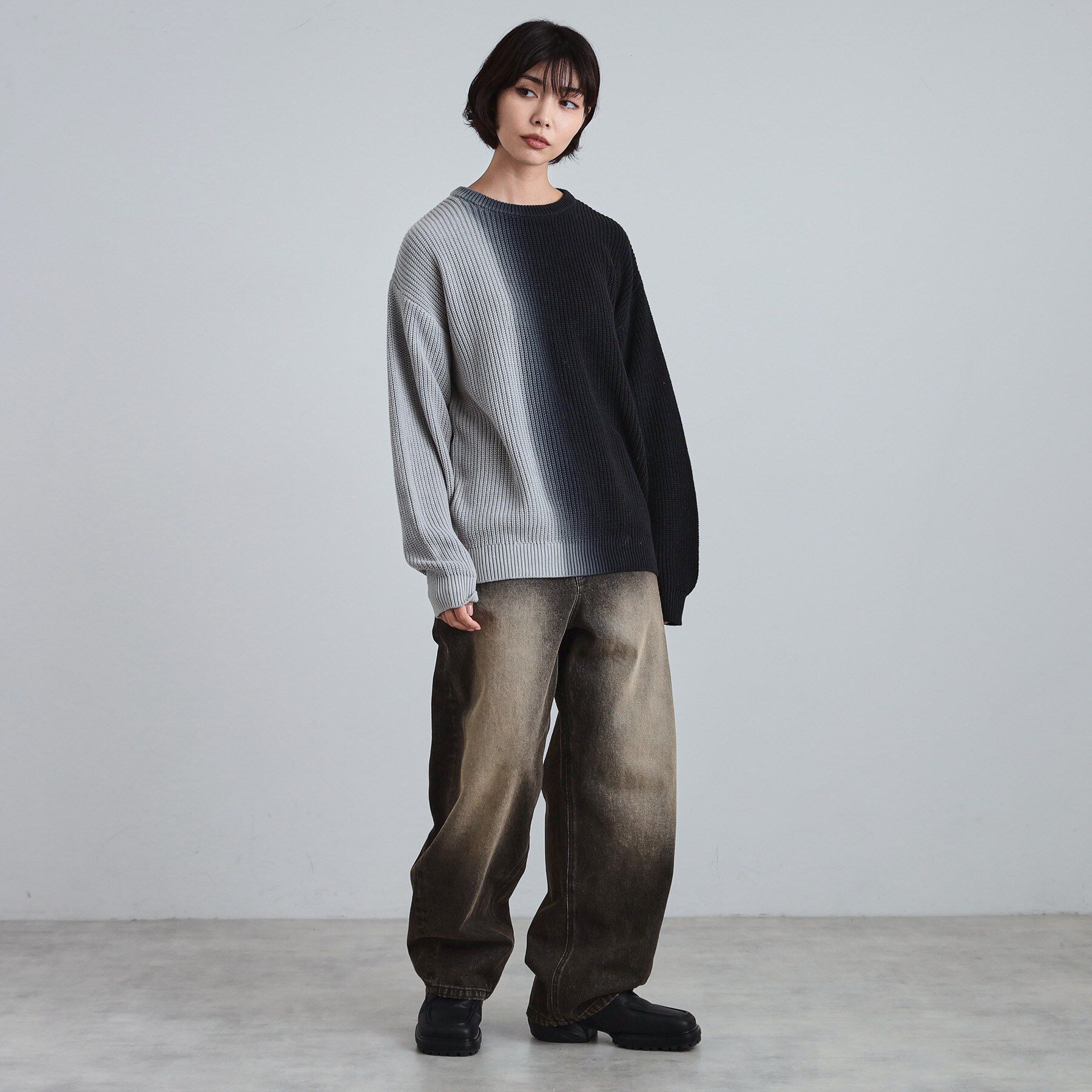 tk.TAKEO KIKUCHI「グラデダイニットプルオーバー」|ニット・セーター|