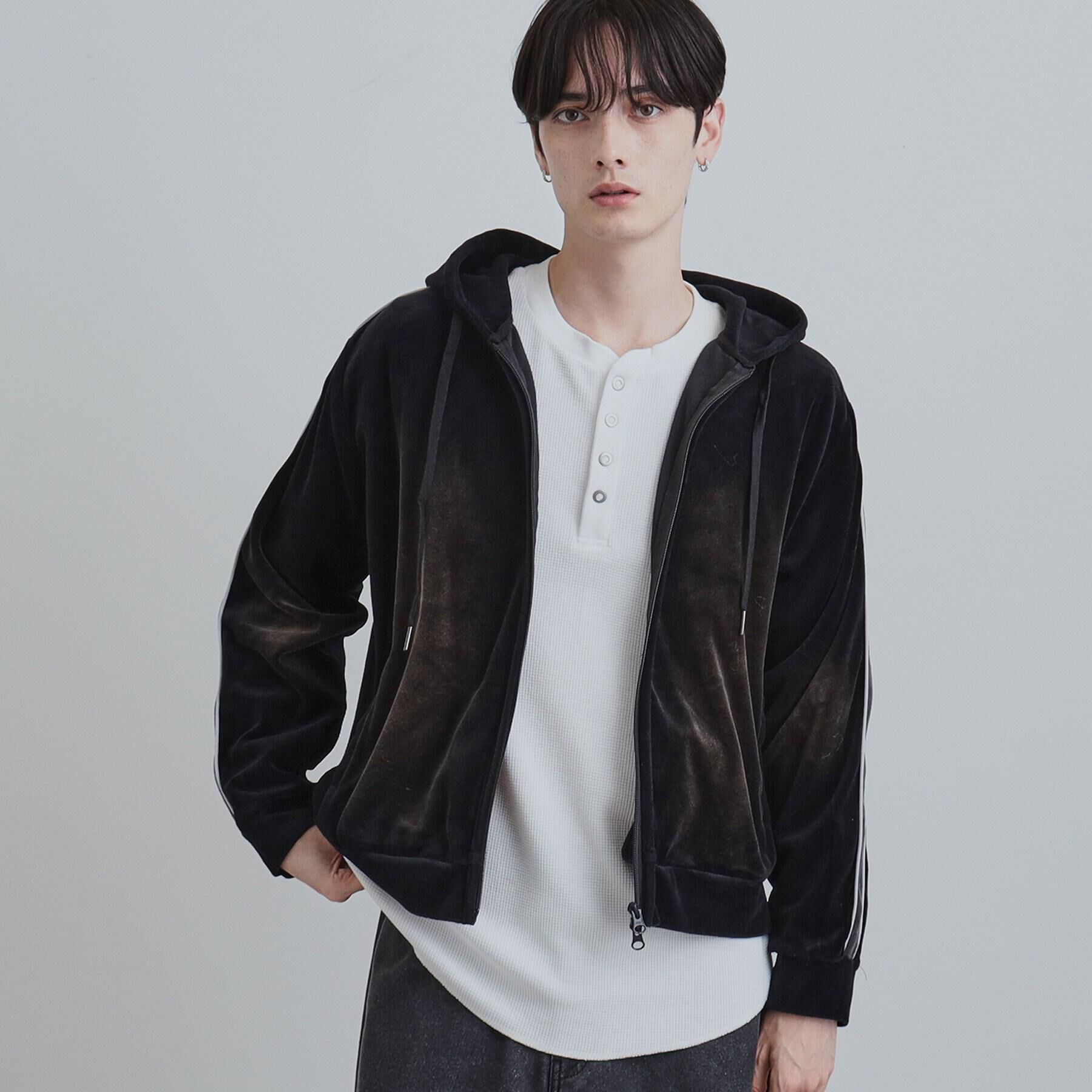 tk.TAKEO KIKUCHI「ヴィンテージライクベロアジップパーカー」|パーカー|