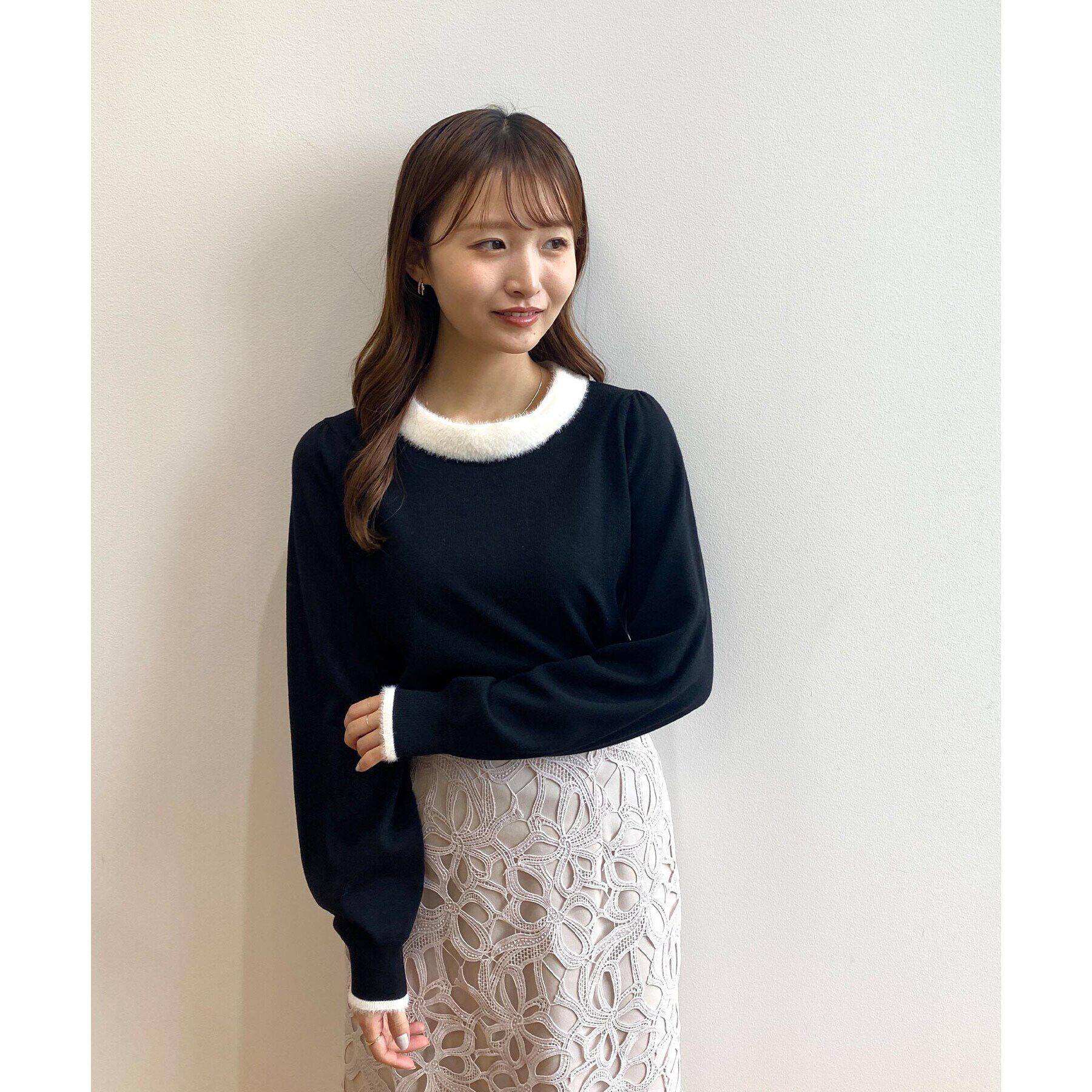 index「《6color/XS-LLsize》リボン取り外し2WAY フェザーリボンニット【洗濯機洗い可】」|ニット・セーター|