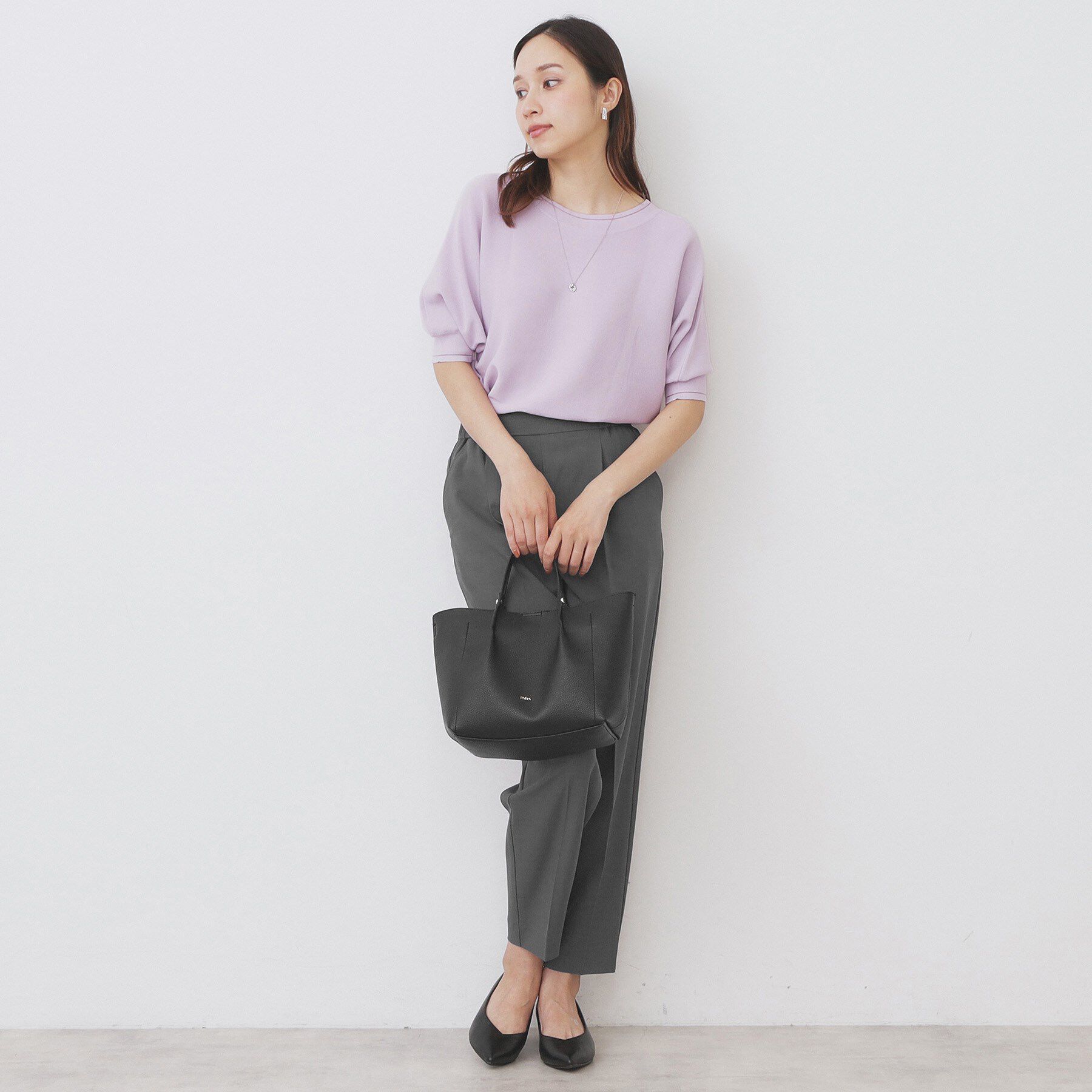 index「《5色展開》前後2WAY ドルマンスリーブニット【UVケア/抗ピル/洗濯機洗い可】」|ニット・セーター|