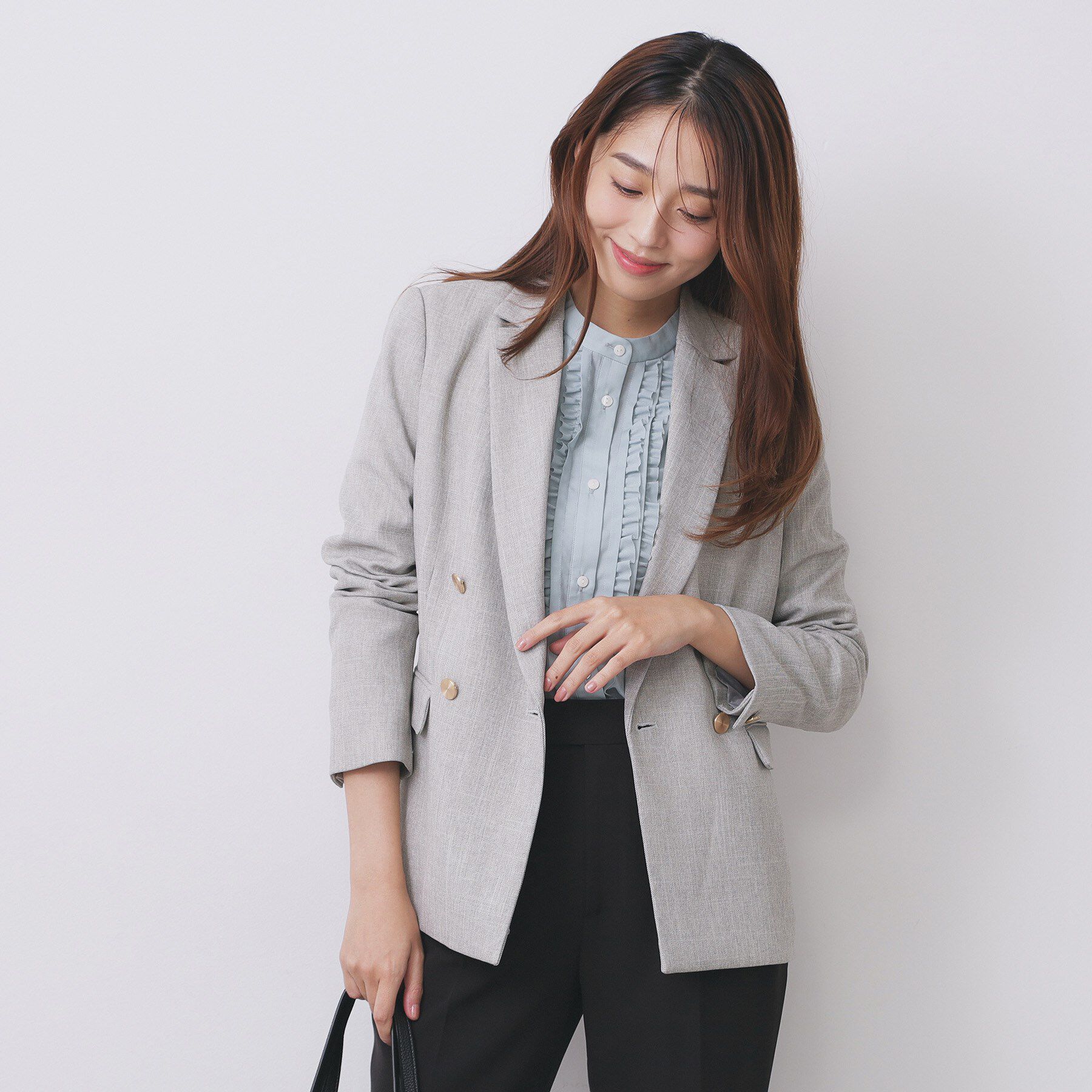 index「《Oggi掲載》ダブルブレストテーラードジャケット/セットアップ対応可【洗える】」|テーラードジャケット|