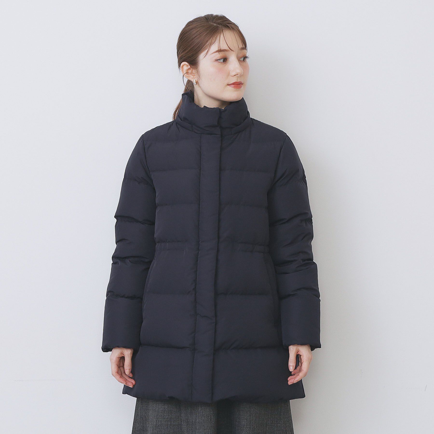 index「KAWADAダウンドロストミドルコート【撥水/洗濯機OK/2WAY/静電気防止裏地】《XS～3L》」|ダウン|