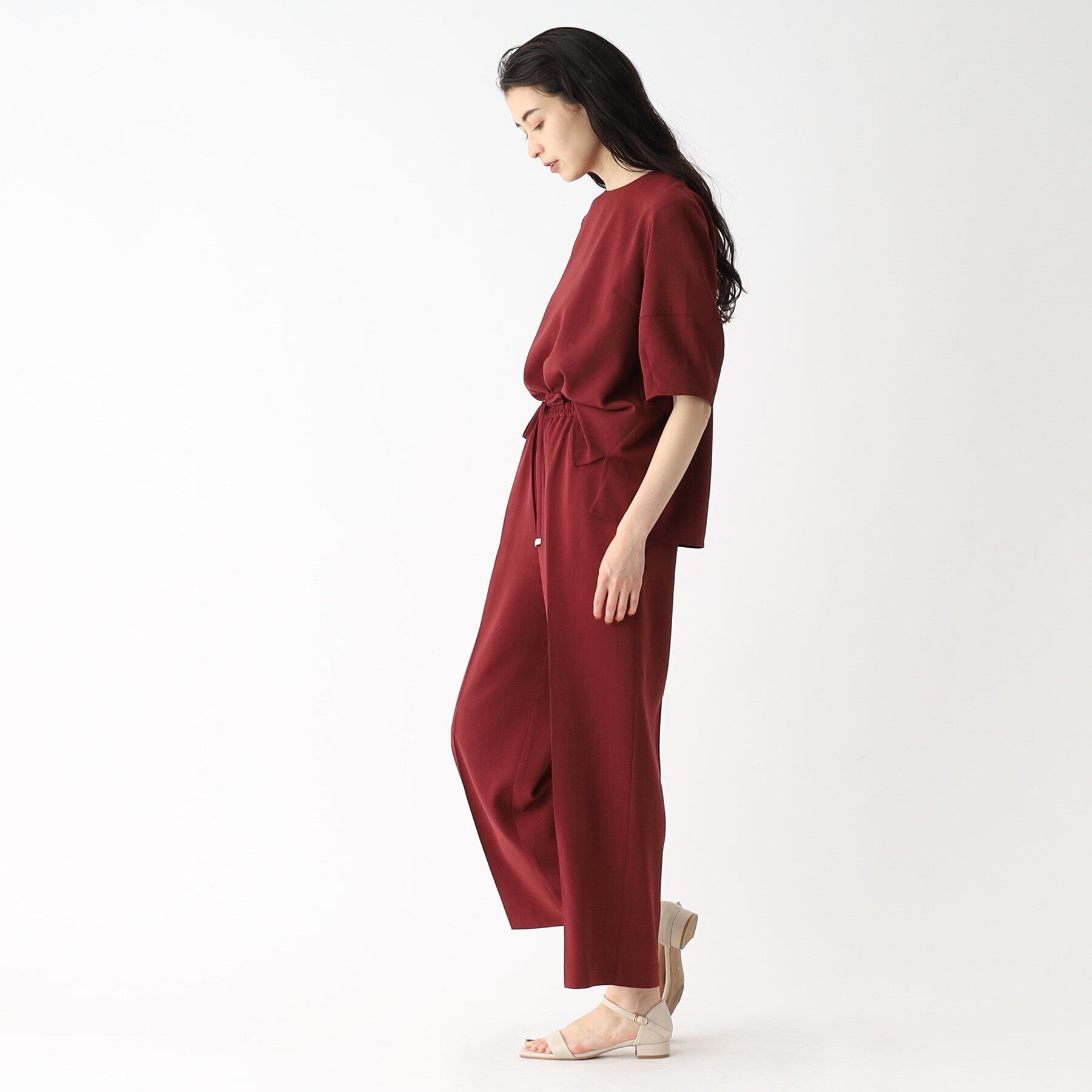 OPAQUE.CLIP「《トールサイズ有》セットアップ対応 イージーワイドパンツ【洗濯機洗い可/イージーケア/ストレッチ】」|その他|