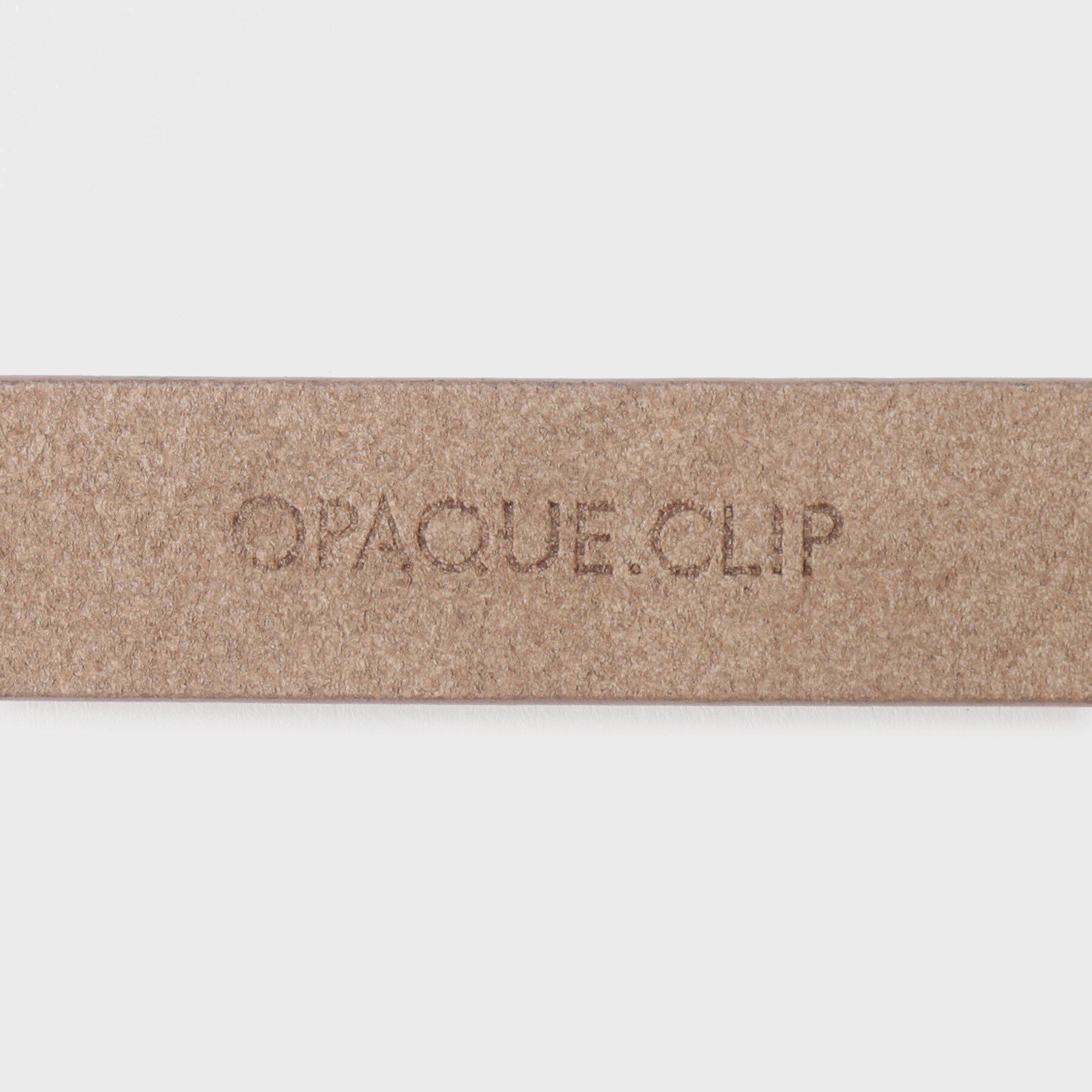 OPAQUE.CLIP「変形メタル幅細ベルト」|ベルト|