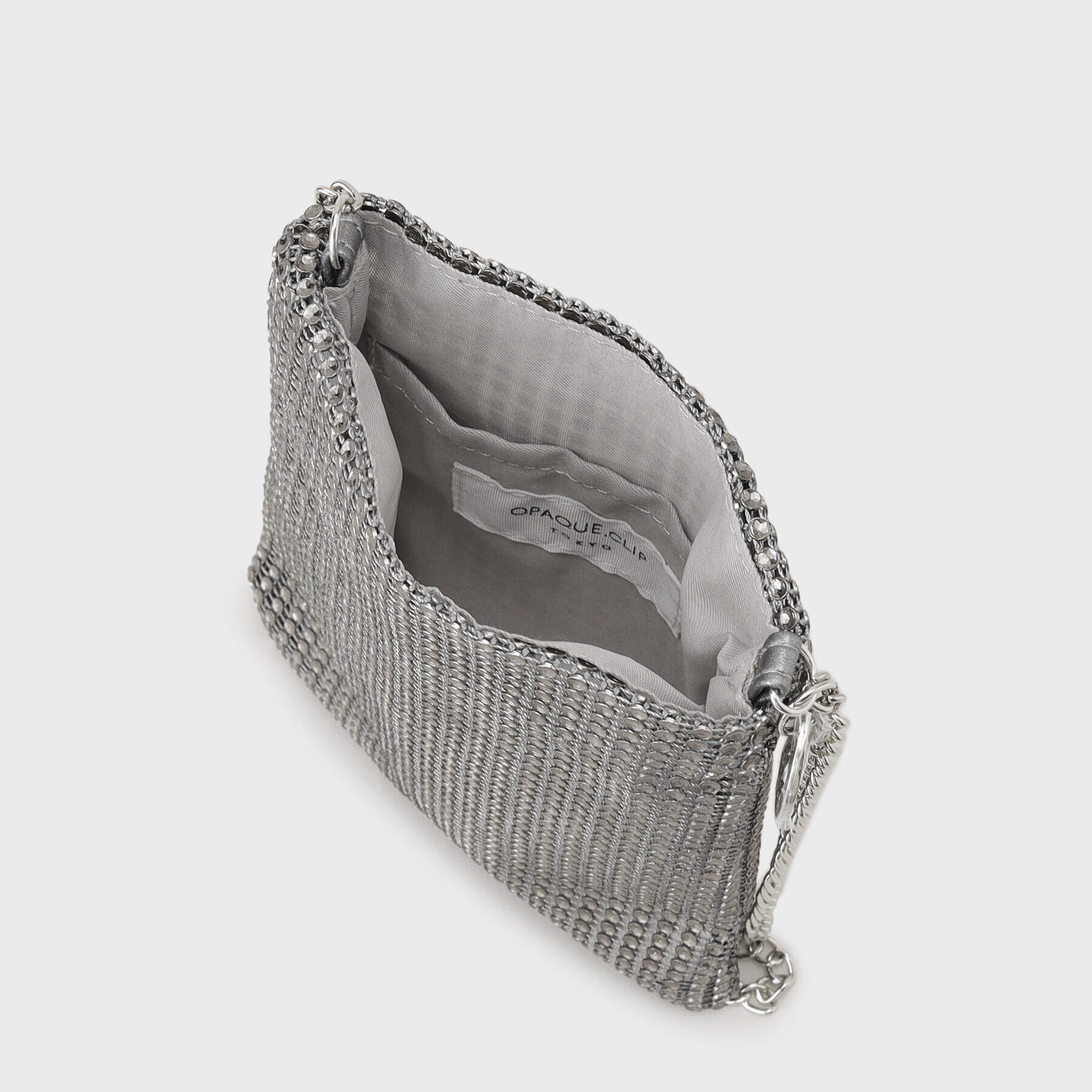 OPAQUE.CLIP「ラインストーン調シャイニーミニショルダーバッグ」|ショルダー・メッセンジャー|