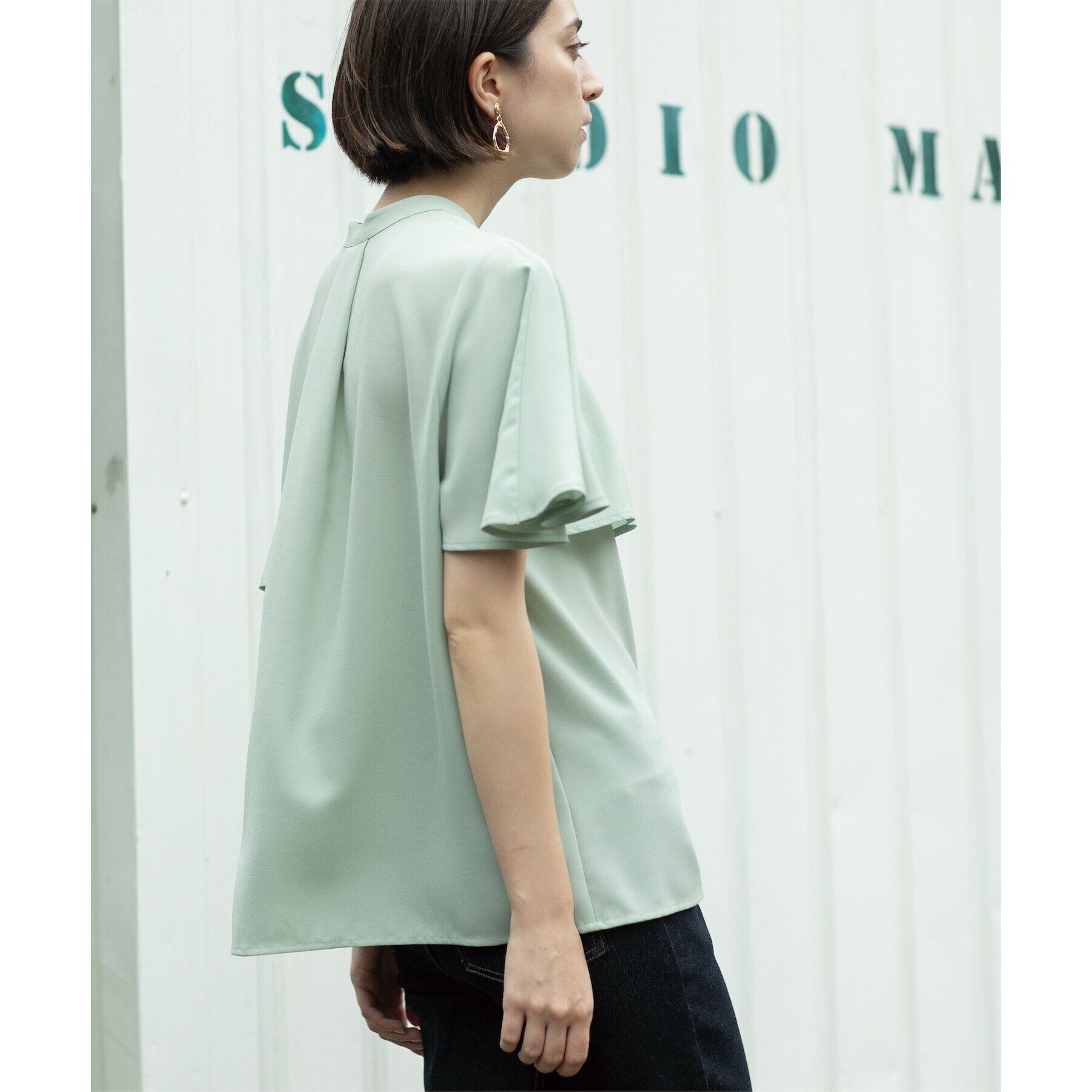 OPAQUE.CLIP「ケープ風ブラウス【洗濯機洗い可】」|シャツ・ブラウス|