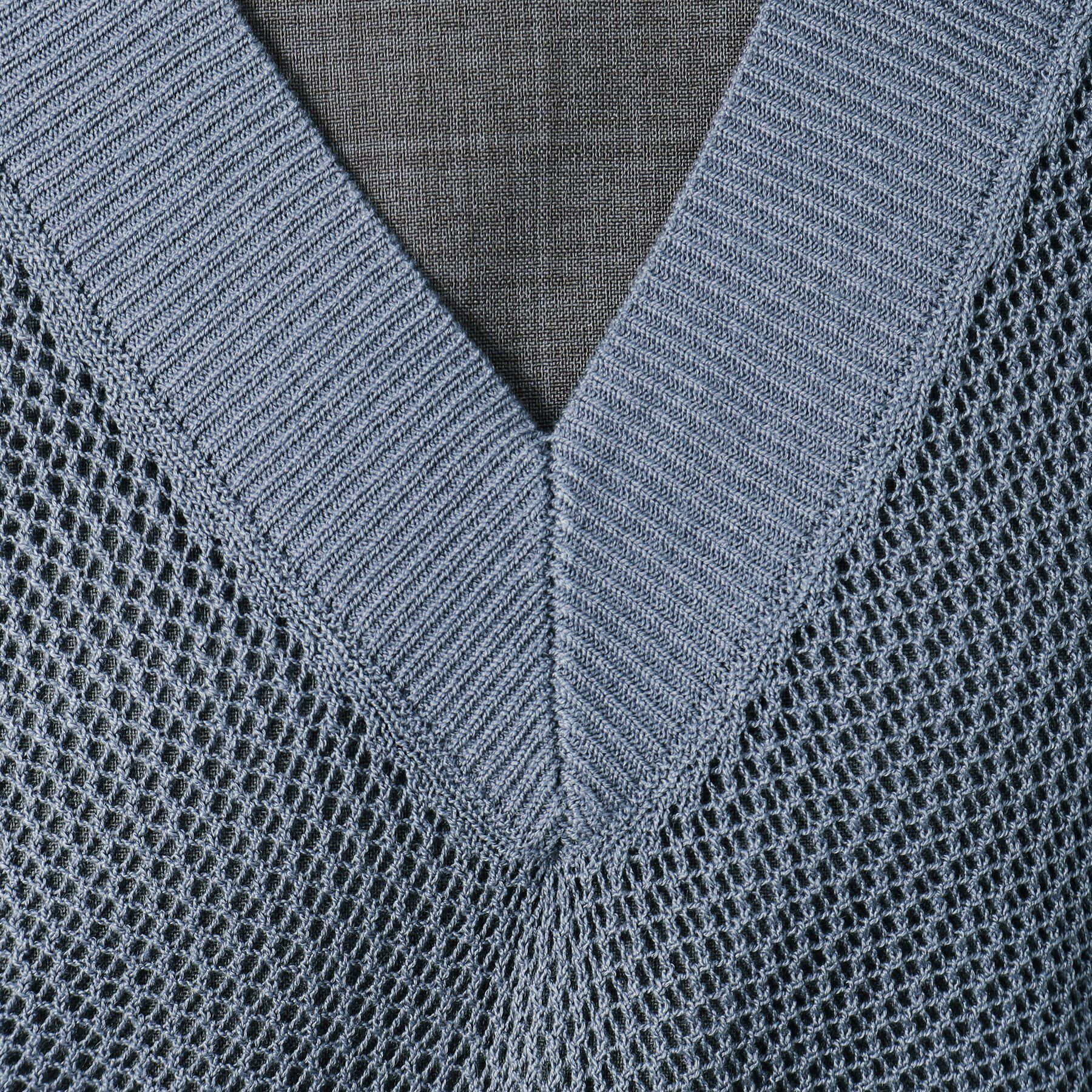 OPAQUE.CLIP「【ツインセット】メッシュニット&times;ノースリーブワンピース【洗濯機洗い可】」|ワンピース|