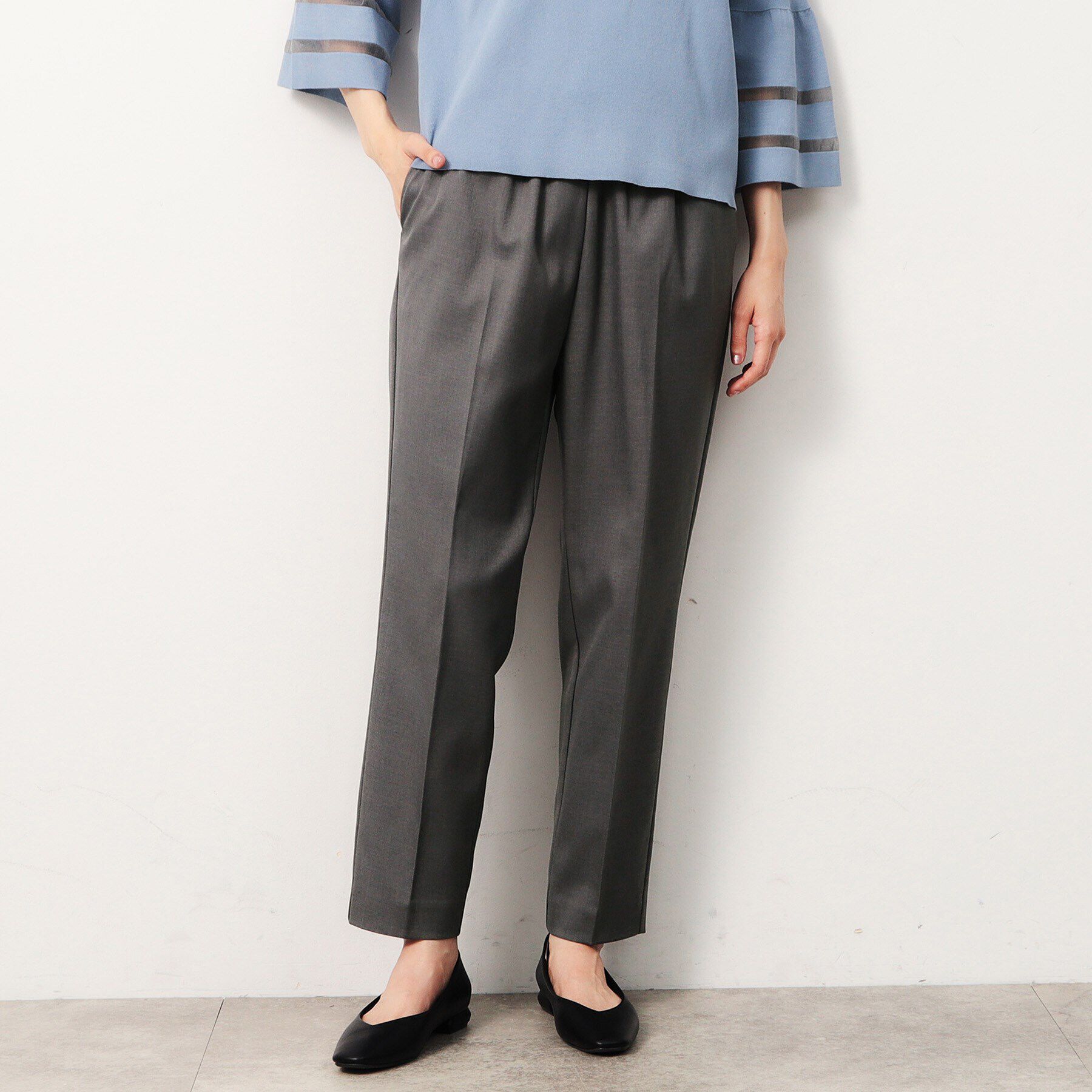 OPAQUE.CLIP「美脚ストレッチイージーテーパードパンツ【洗濯機洗い可】」|その他|