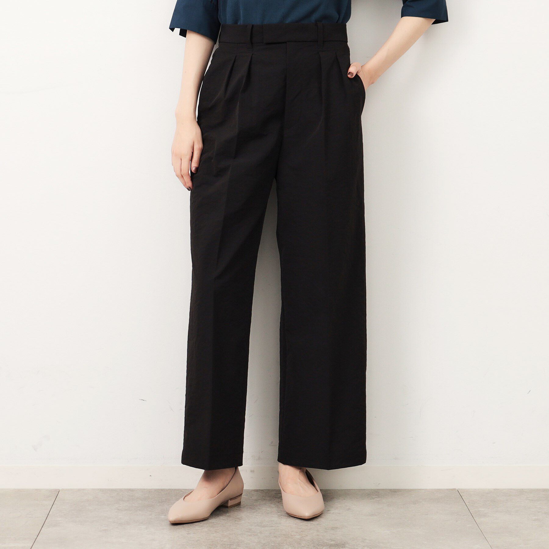 OPAQUE.CLIP「ストレッチ チノワイドパンツ【洗濯機洗い可】」|その他|