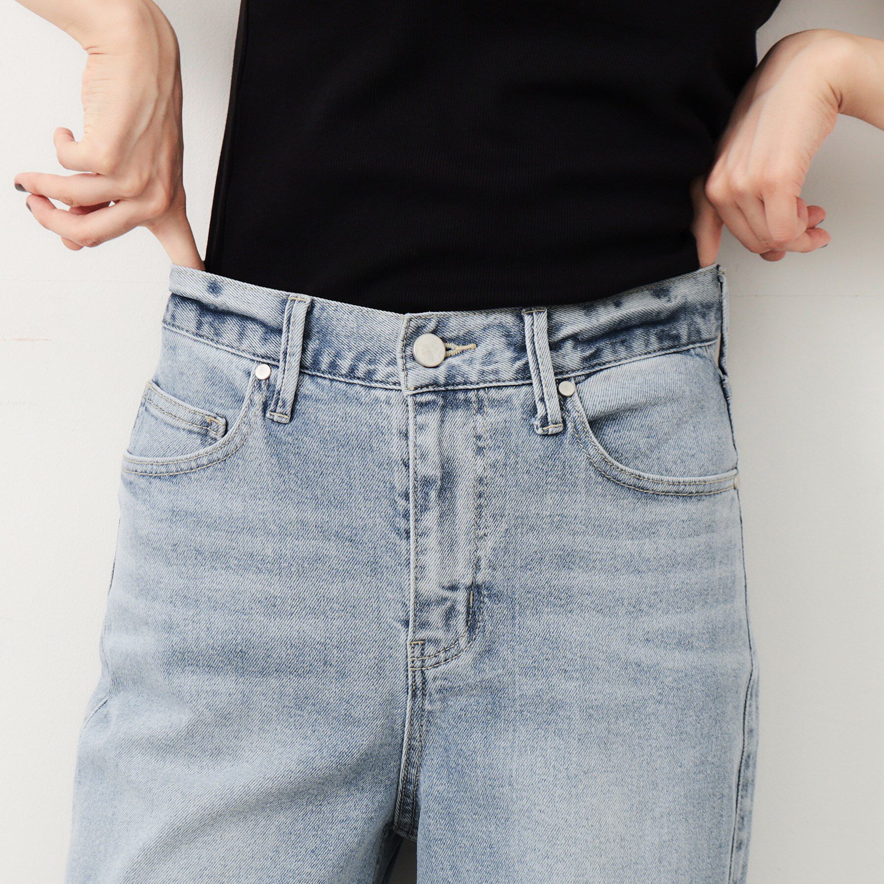 OPAQUE.CLIP「ストレッチバギーデニム／オーガニックコットン混【洗濯機洗い可】」|その他|