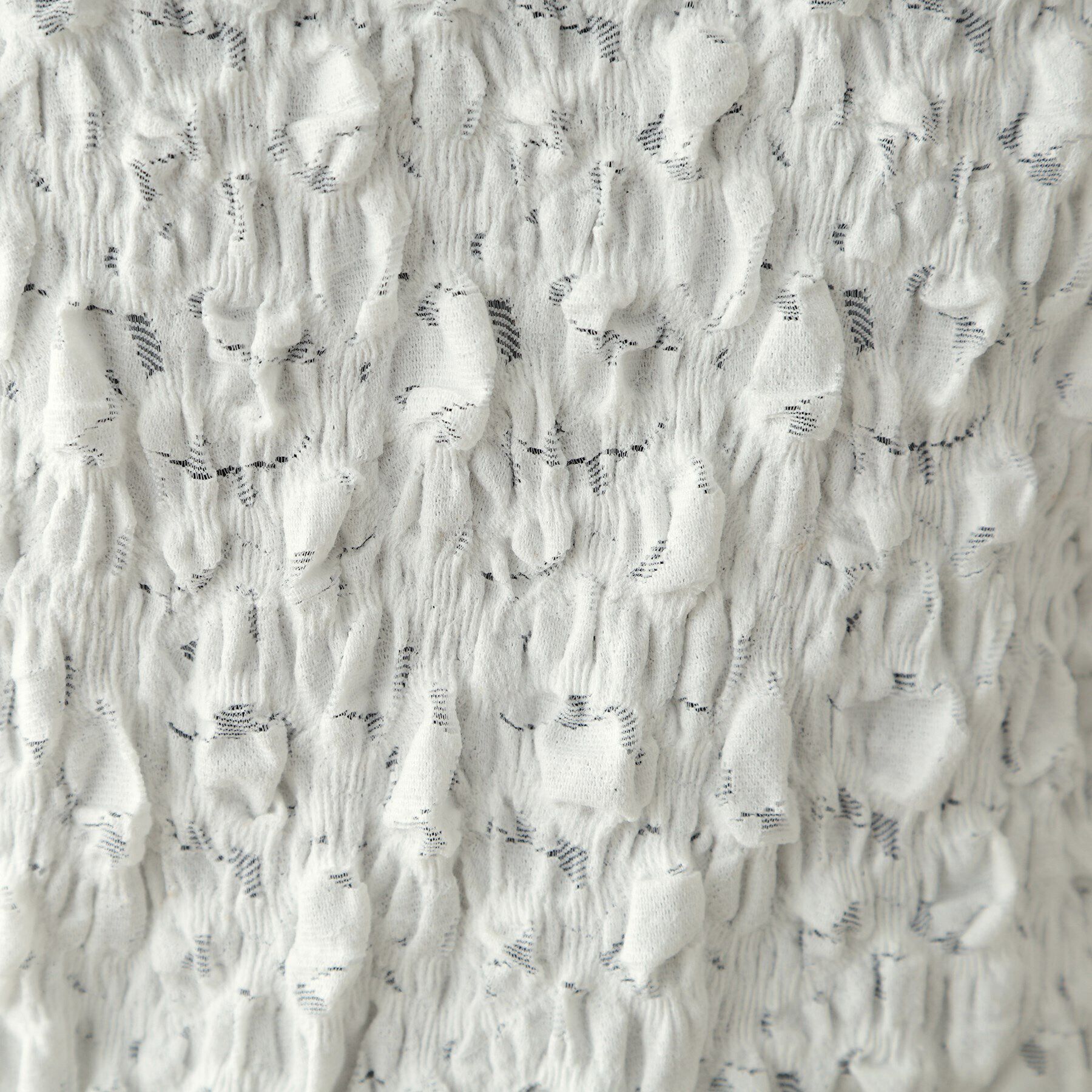 OPAQUE.CLIP「シャーリングレース5分袖カットソー【洗濯機洗い可】」|Tシャツ・カットソー|