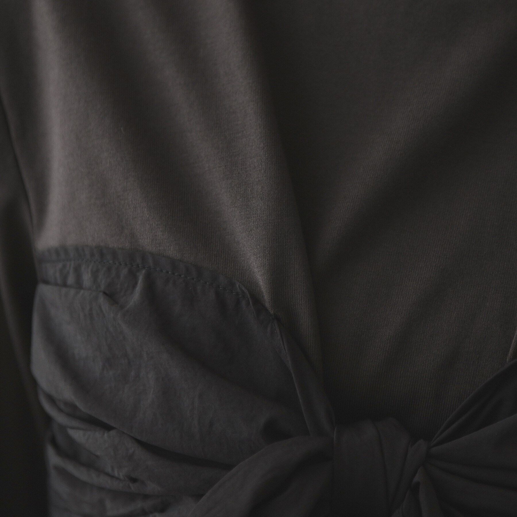 OPAQUE.CLIP「リボンビスチェ ドッキングカットソー【洗濯機洗い可】」|Tシャツ・カットソー|