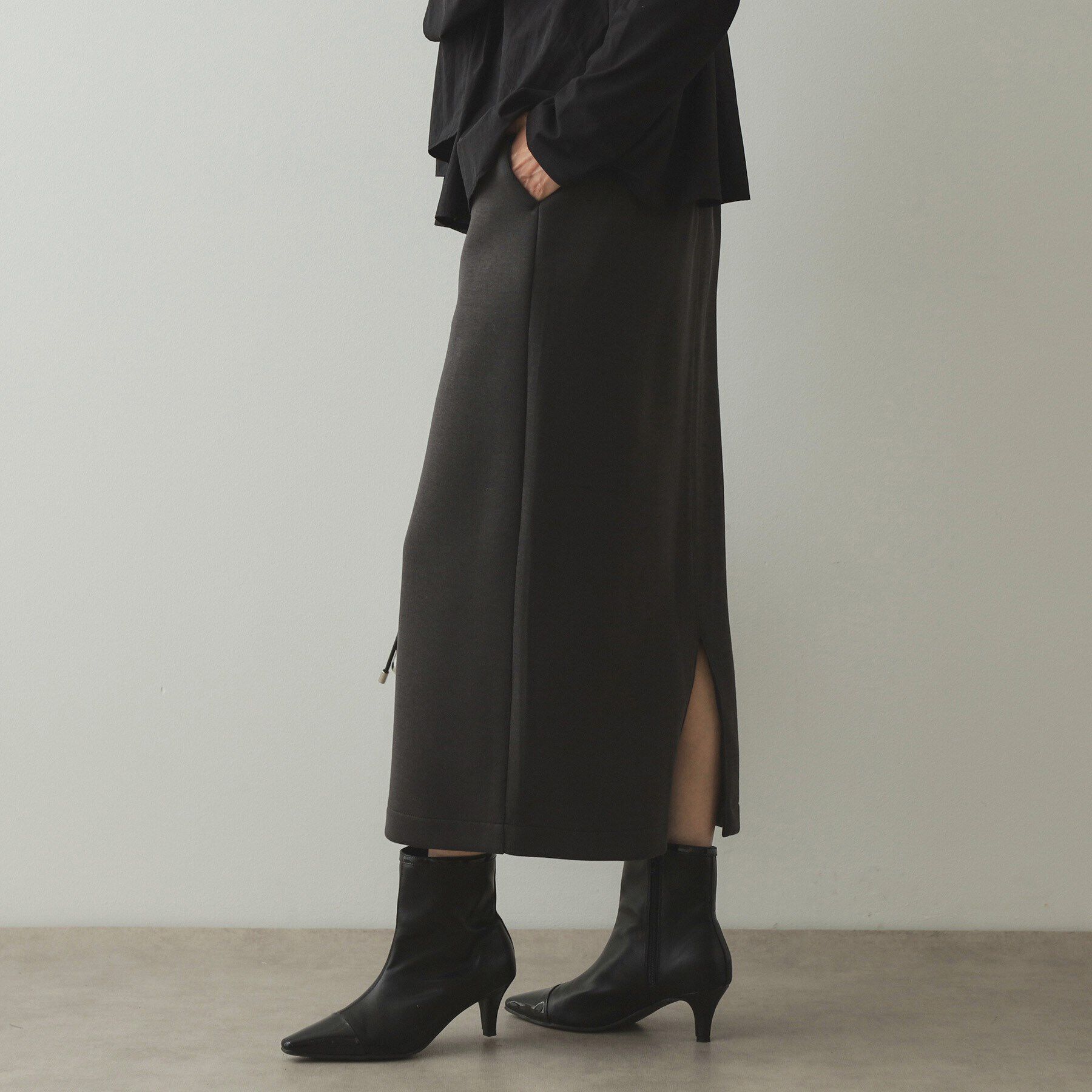 OPAQUE.CLIP「イージーナロースカート/セットアップ対応【洗濯機洗い可】」|スカート|