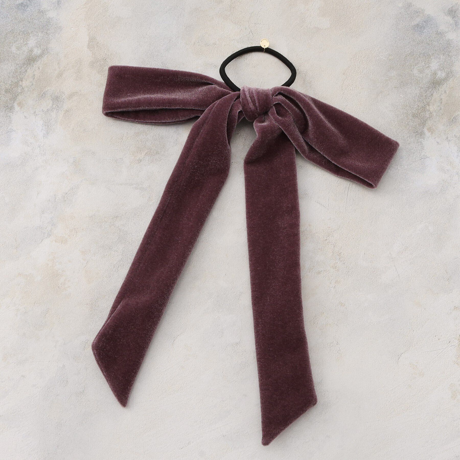 OPAQUE.CLIP「ベロアリボンヘアゴム」|その他|ピンク(074)