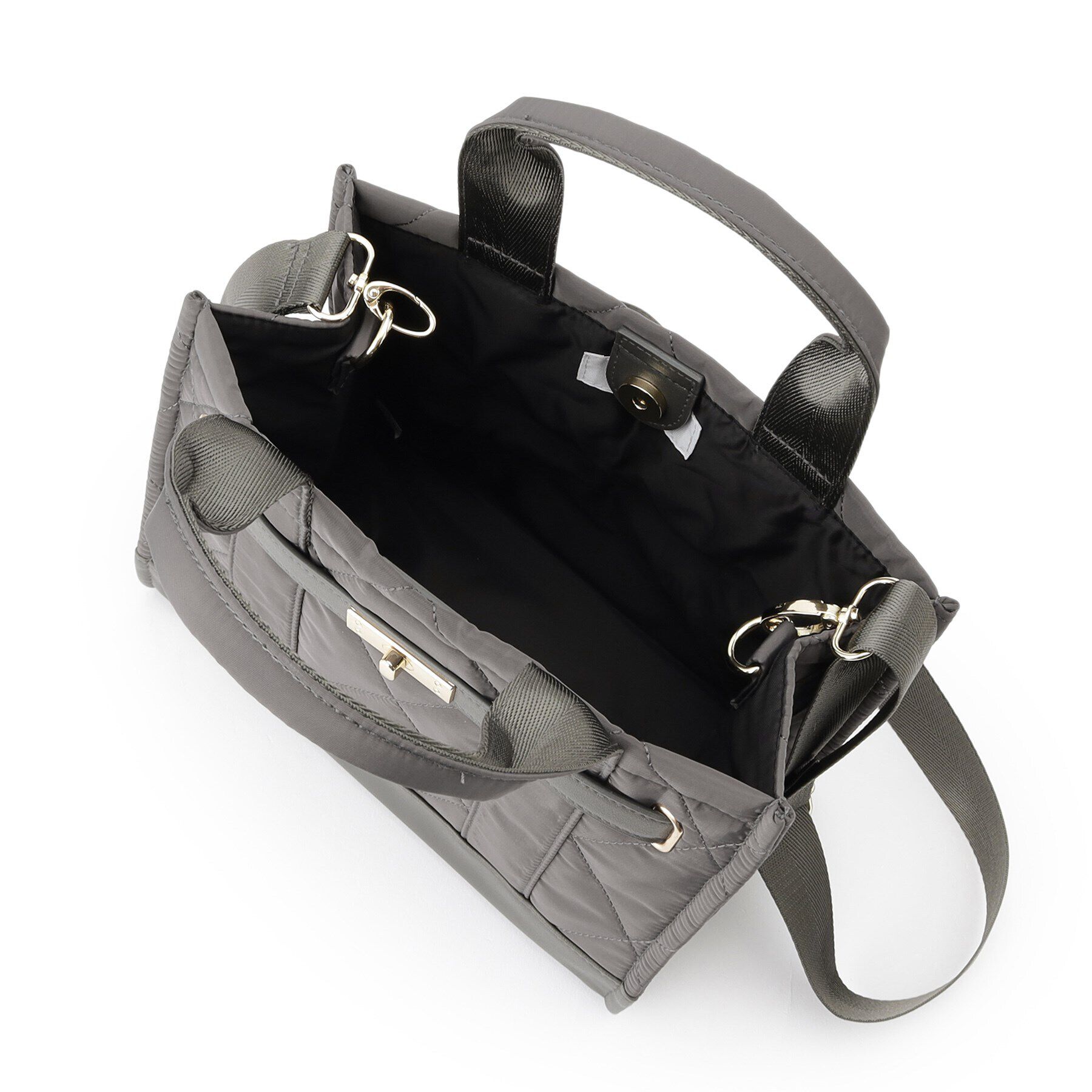 OPAQUE.CLIP「【2WAY】ダイヤキルティングスクエアミドルショルダーバッグ」|トートバッグ|