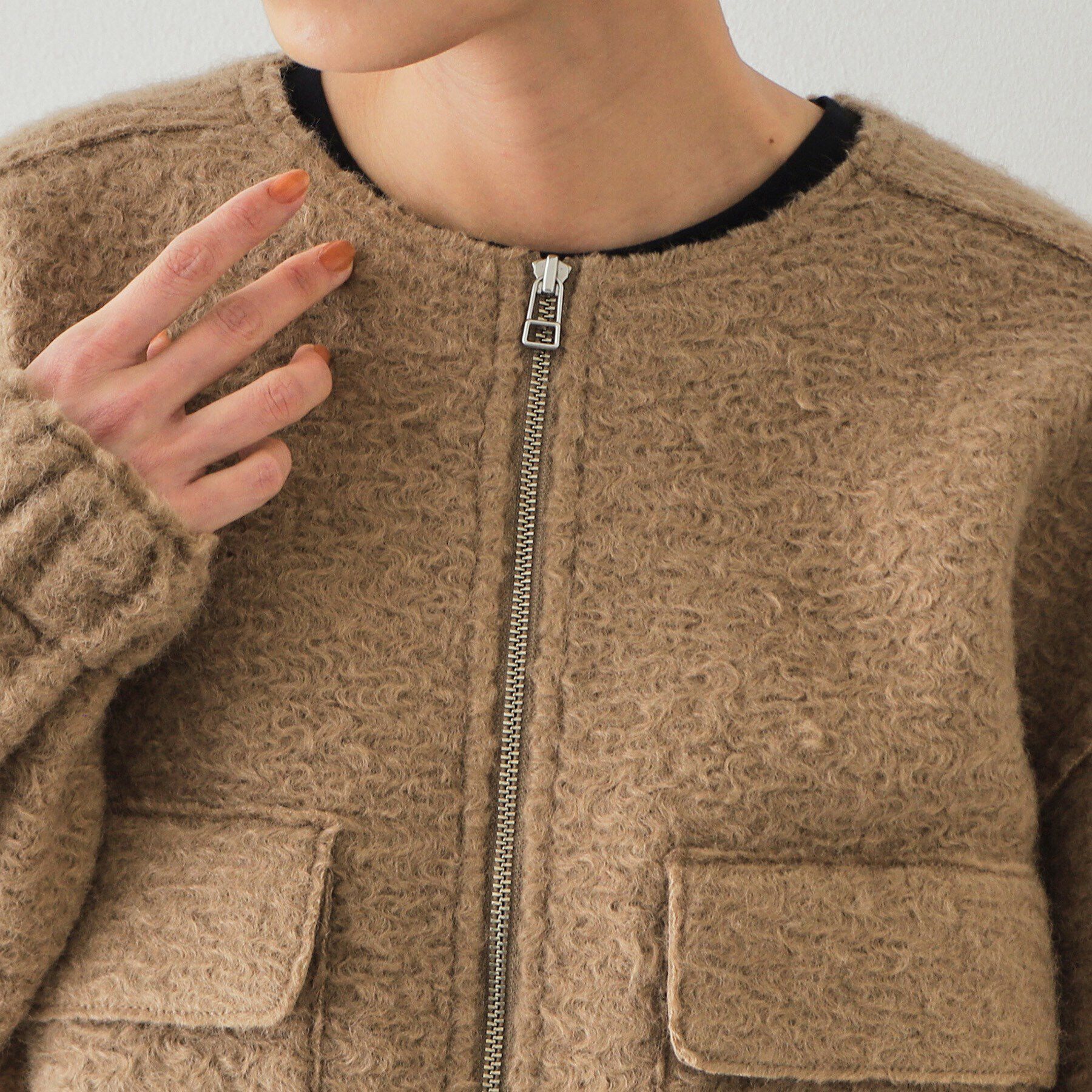 OPAQUE.CLIP「ダブルポケットボアブルゾン【洗濯機洗い可】」|ブルゾン・スタジャン|