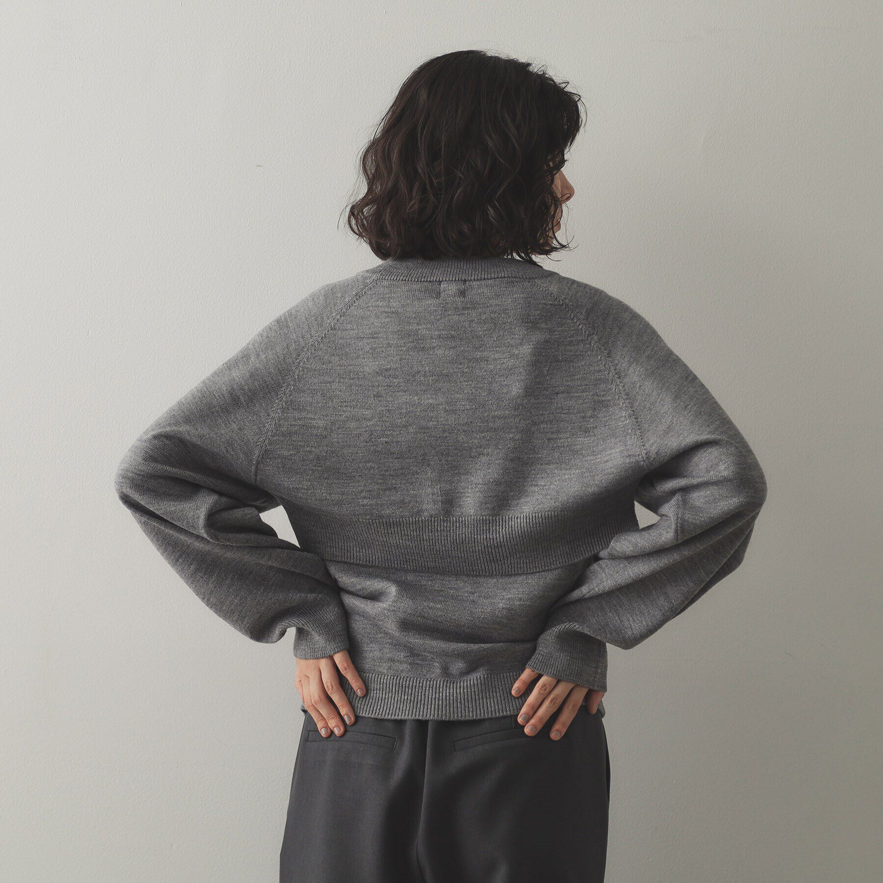 OPAQUE.CLIP「《ツインセット》ボレロ&times;ノースリーブニット【洗濯機洗い可】」|ニット・セーター|