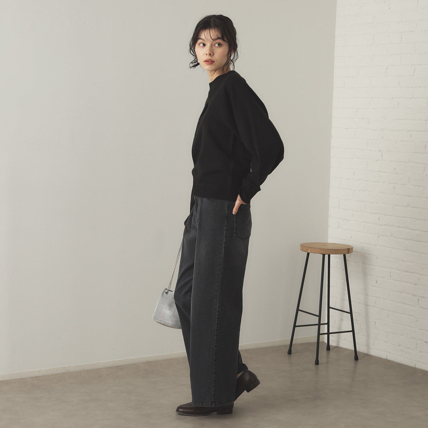 OPAQUE.CLIP「《ツインセット》ボレロ&times;ノースリーブニット【洗濯機洗い可】」|ニット・セーター|