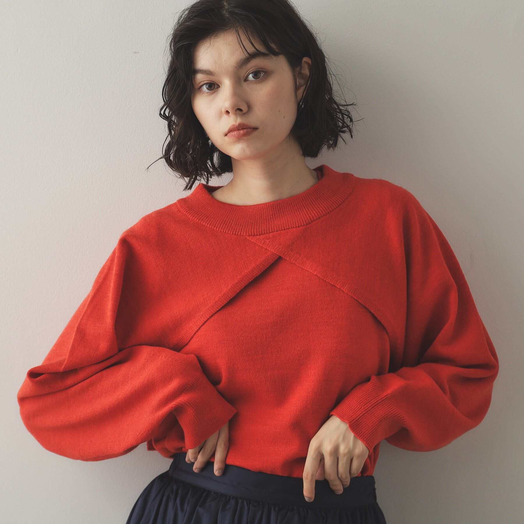 OPAQUE.CLIP「《ツインセット》ボレロ&times;ノースリーブニット【洗濯機洗い可】」|ニット・セーター|