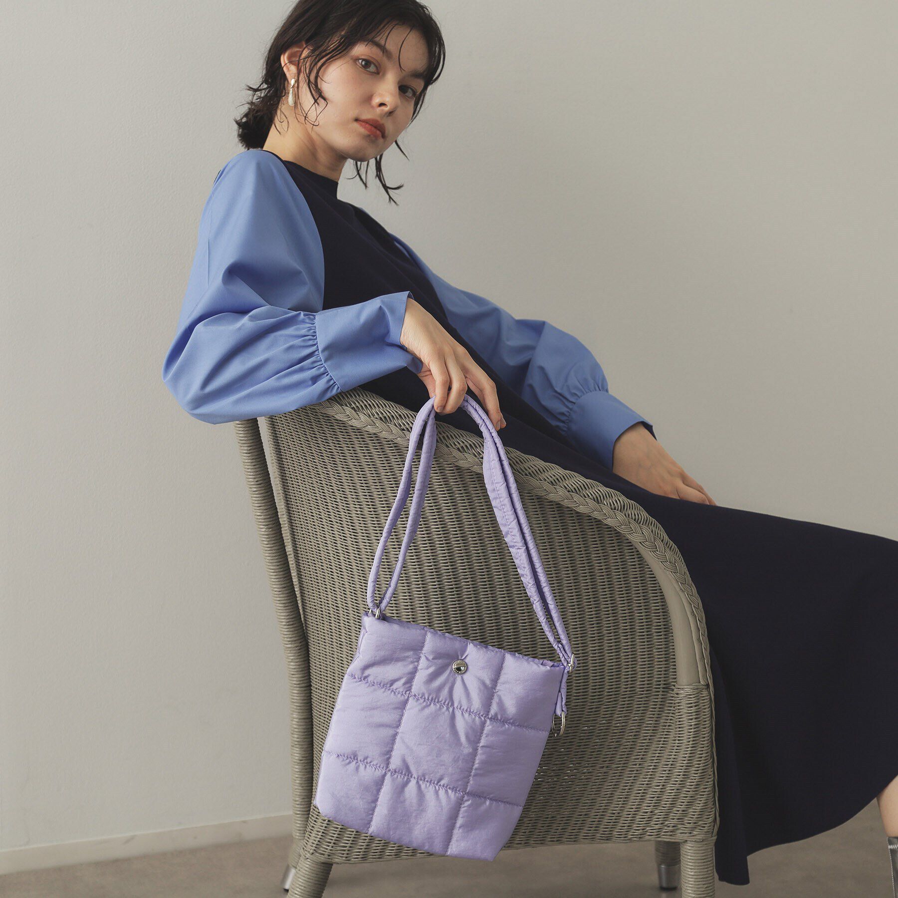 OPAQUE.CLIP「【10色展開／軽量／長さ調整可能】マチ付きクリアポケットミニショルダーバッグ」|ショルダー・メッセンジャー|