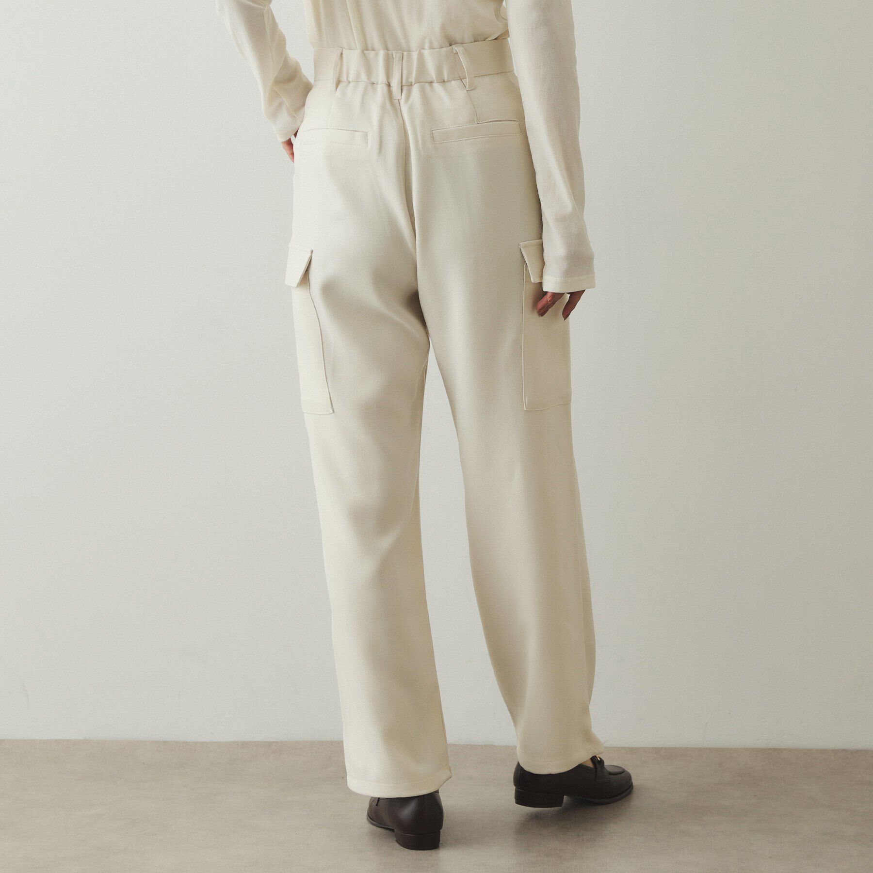 OPAQUE.CLIP「ウールライクカーゴパンツ【洗濯機洗い可】」|その他|