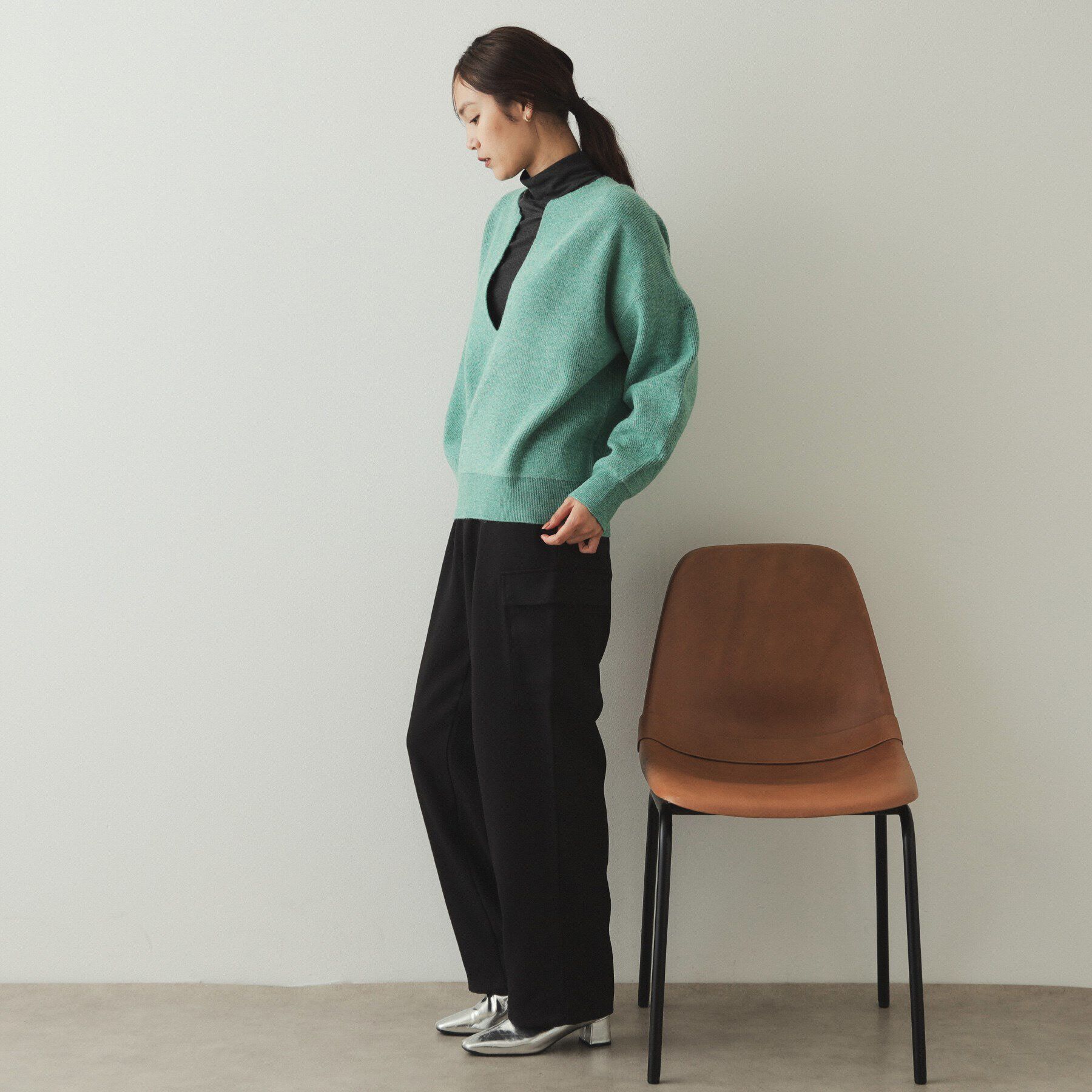 OPAQUE.CLIP「ウールライクカーゴパンツ【洗濯機洗い可】」|その他|