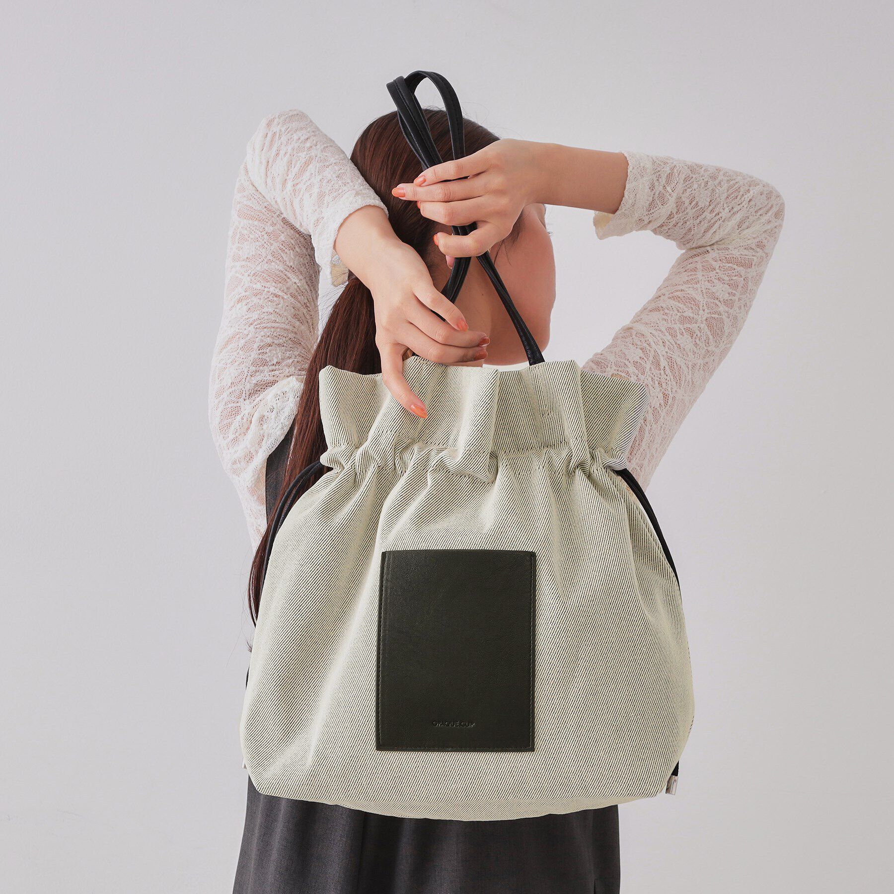 OPAQUE.CLIP「【A4サイズ対応】巾着ドロストーリングトートバッグ」|トートバッグ|