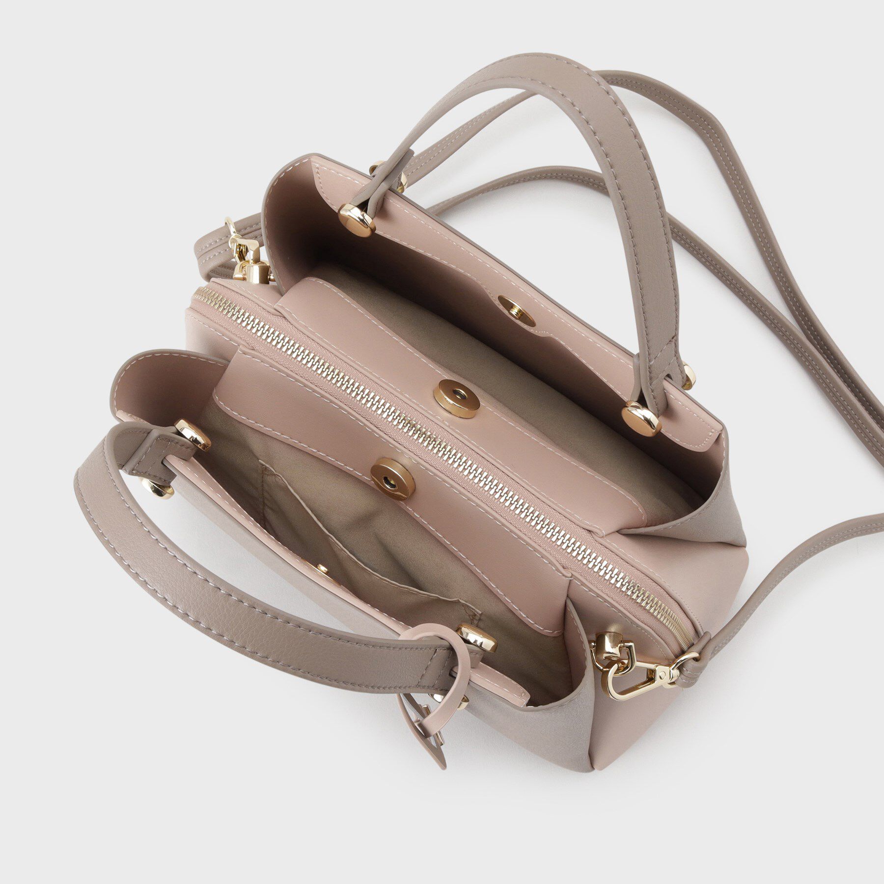 OPAQUE.CLIP「【2WAY】バイカラーミドルボストンバッグ」|ボストンバッグ|