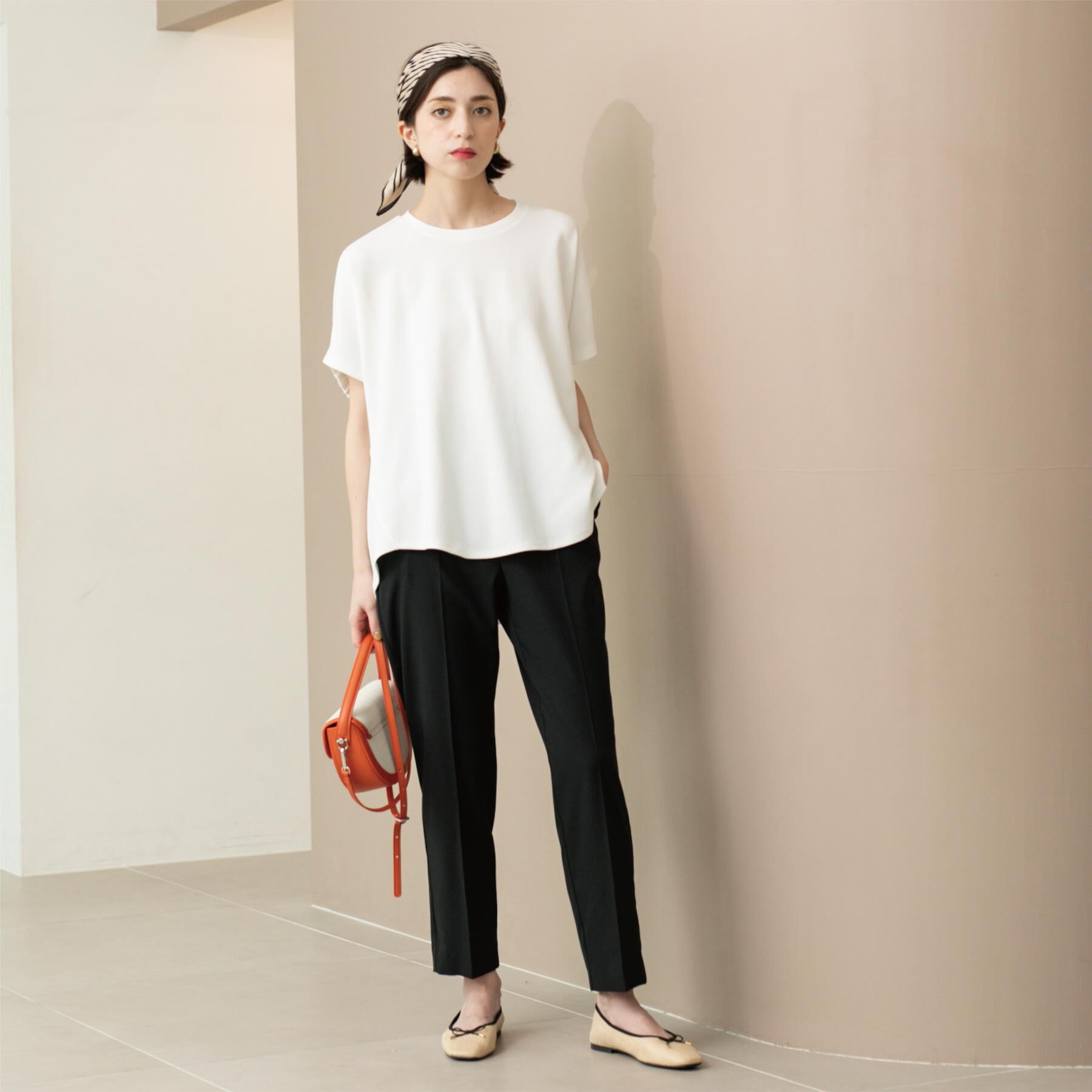 OPAQUE.CLIP「ストレッチリネンライク美脚テーパードパンツ【洗濯機洗い可/吸水速乾】」|その他|