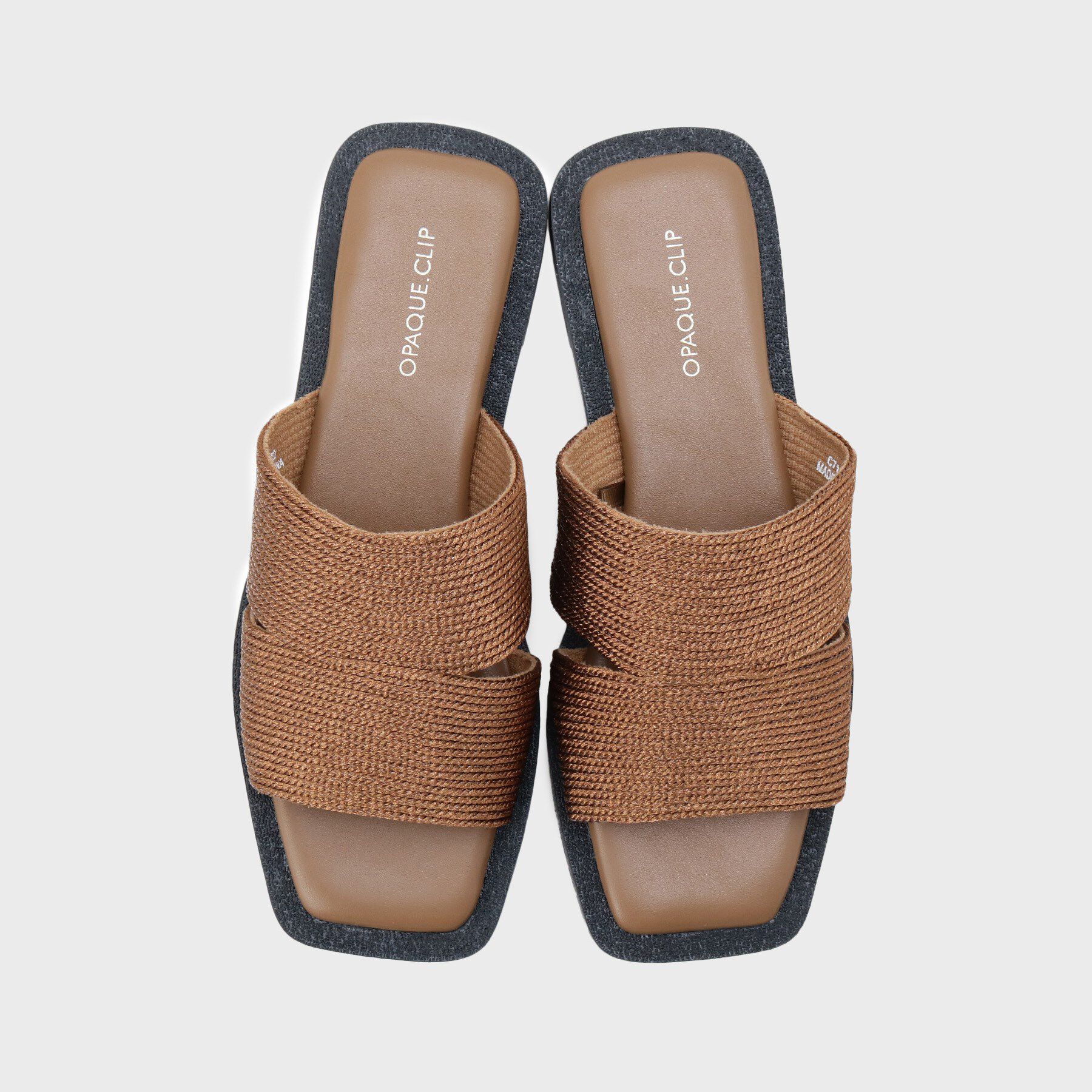 OPAQUE.CLIP「メタルコードミュールサンダル」|サンダル|