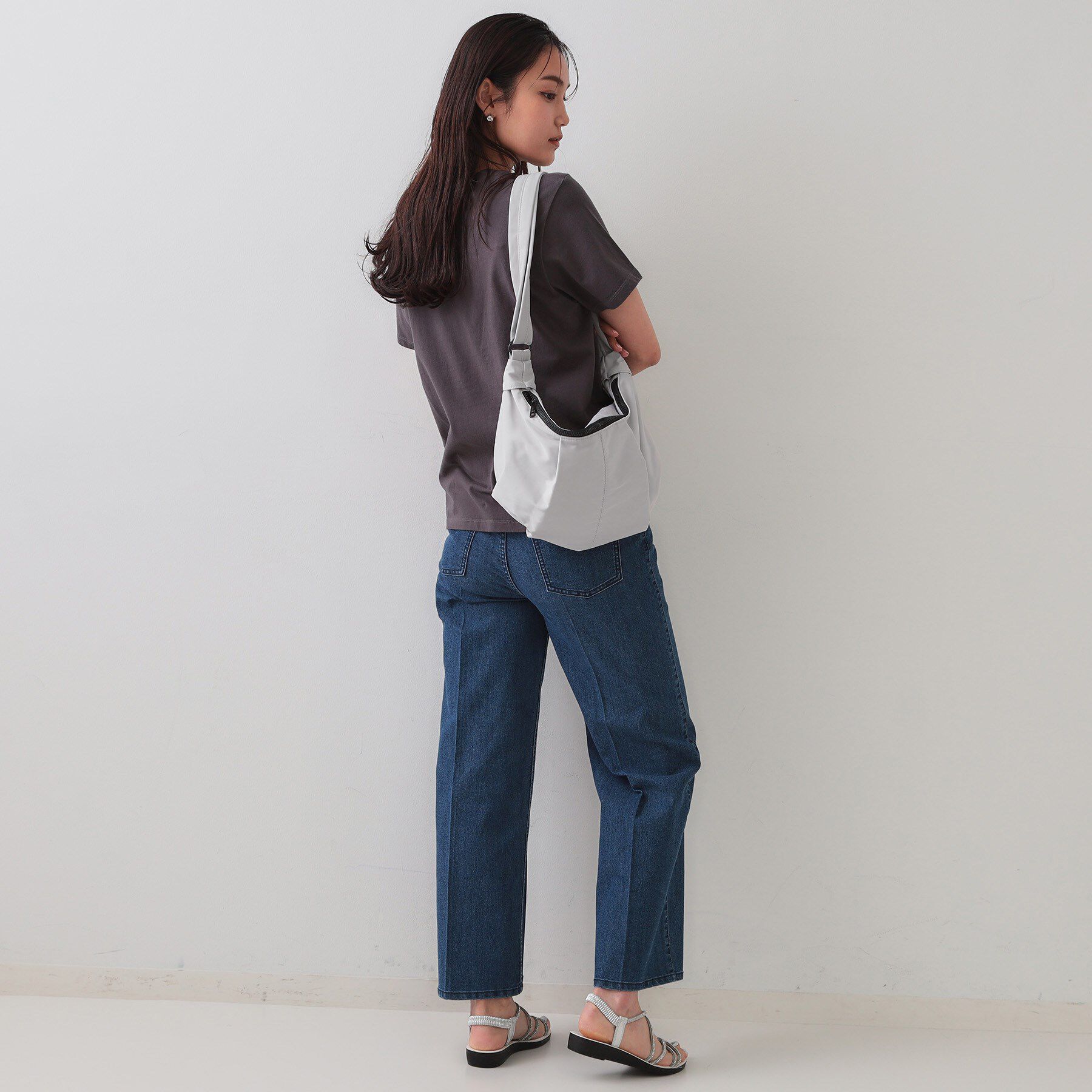 OPAQUE.CLIP「【2WAY】タックデザインミドルショルダーバッグ」|ショルダー・メッセンジャー|