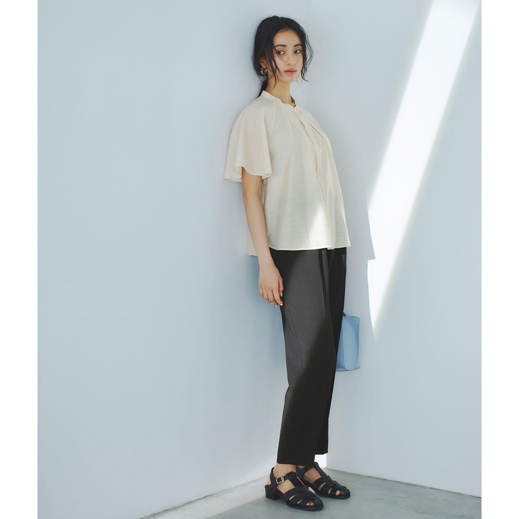 OPAQUE.CLIP「シアーフレアスリーブブラウス【洗濯機洗い可】」|シャツ・ブラウス|