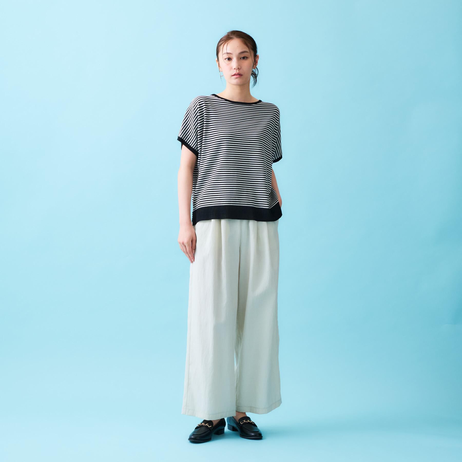 OPAQUE.CLIP「《6色展開/S-LLサイズ》ドルマンスリーブニット【UV/接触冷感/洗濯機洗い可/抗ピル】」|ニット・セーター|