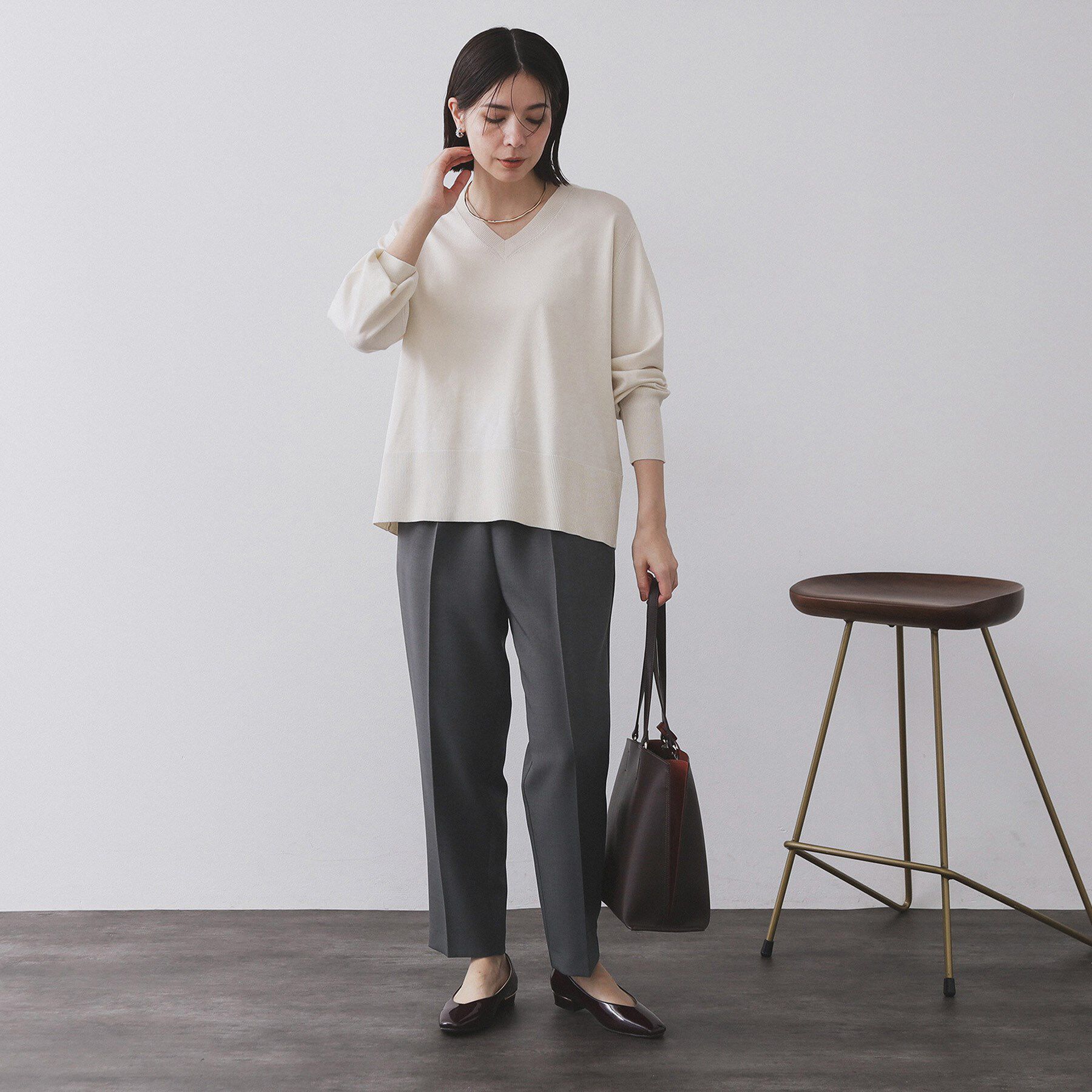 OPAQUE.CLIP「ストレッチ美脚イージーテーパードパンツ【防シワ/洗濯機洗い可】」|その他|