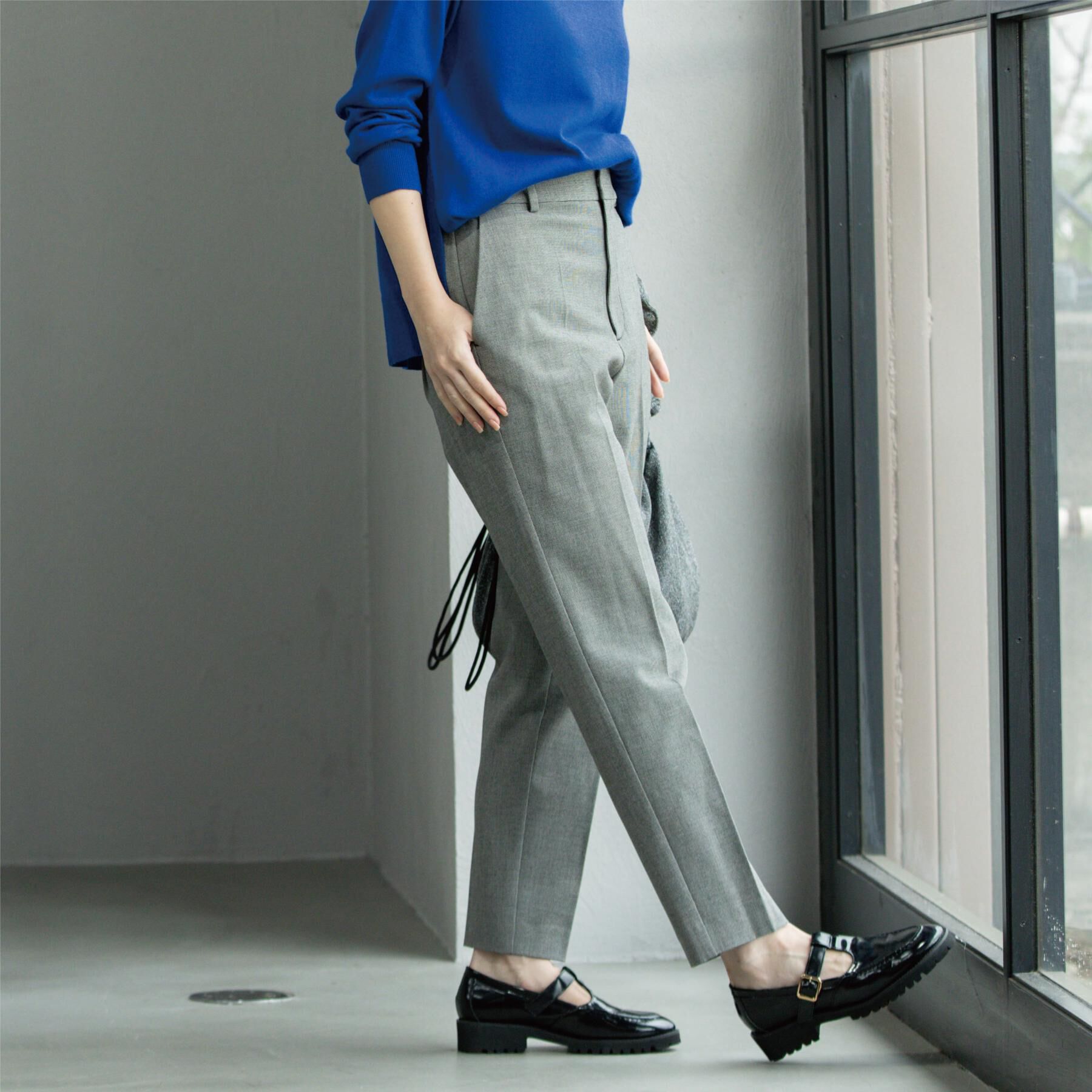 OPAQUE.CLIP「ウォームタッチ テーパードパンツ【洗濯機洗OK/ストレッチ】≪SS～LL≫」|その他|ブラック(119)