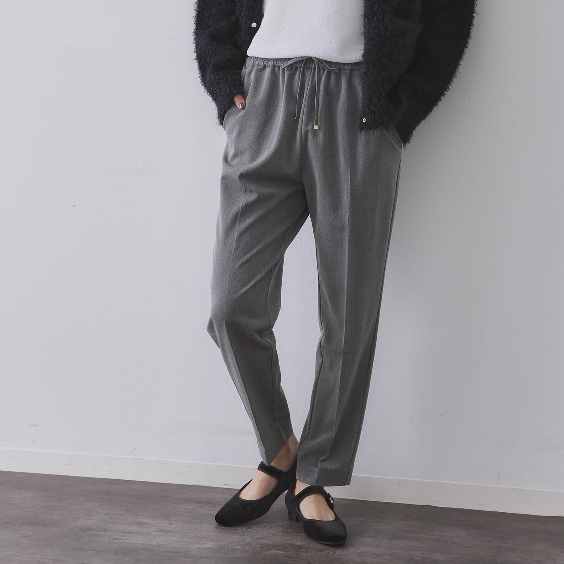 OPAQUE.CLIP「ウォームタッチ イージーテーパードパンツ【洗濯機洗OK/ストレッチ】≪SS～LL≫」|その他|