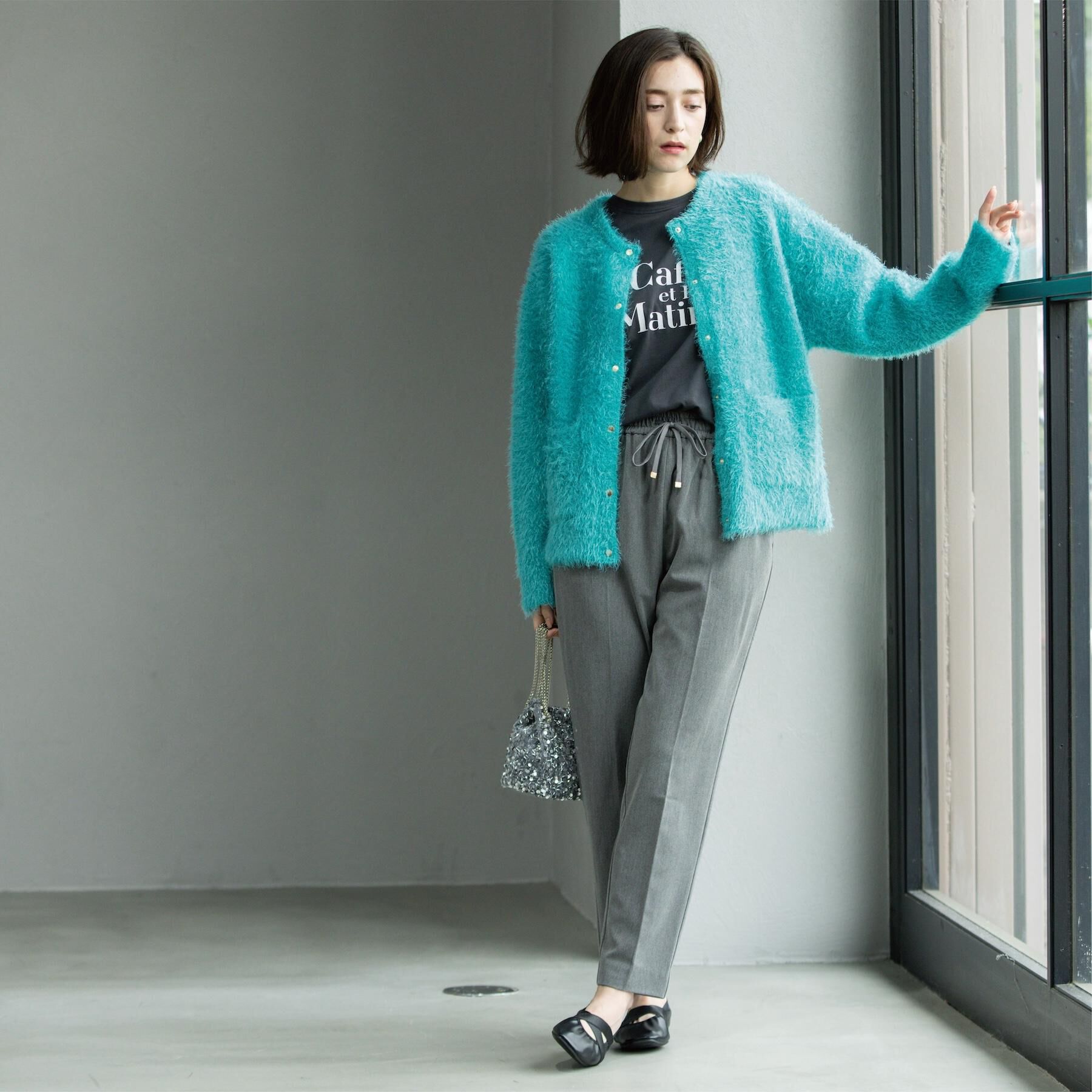 OPAQUE.CLIP「ウォームタッチ イージーテーパードパンツ【洗濯機洗OK/ストレッチ】≪SS～LL≫」|その他|