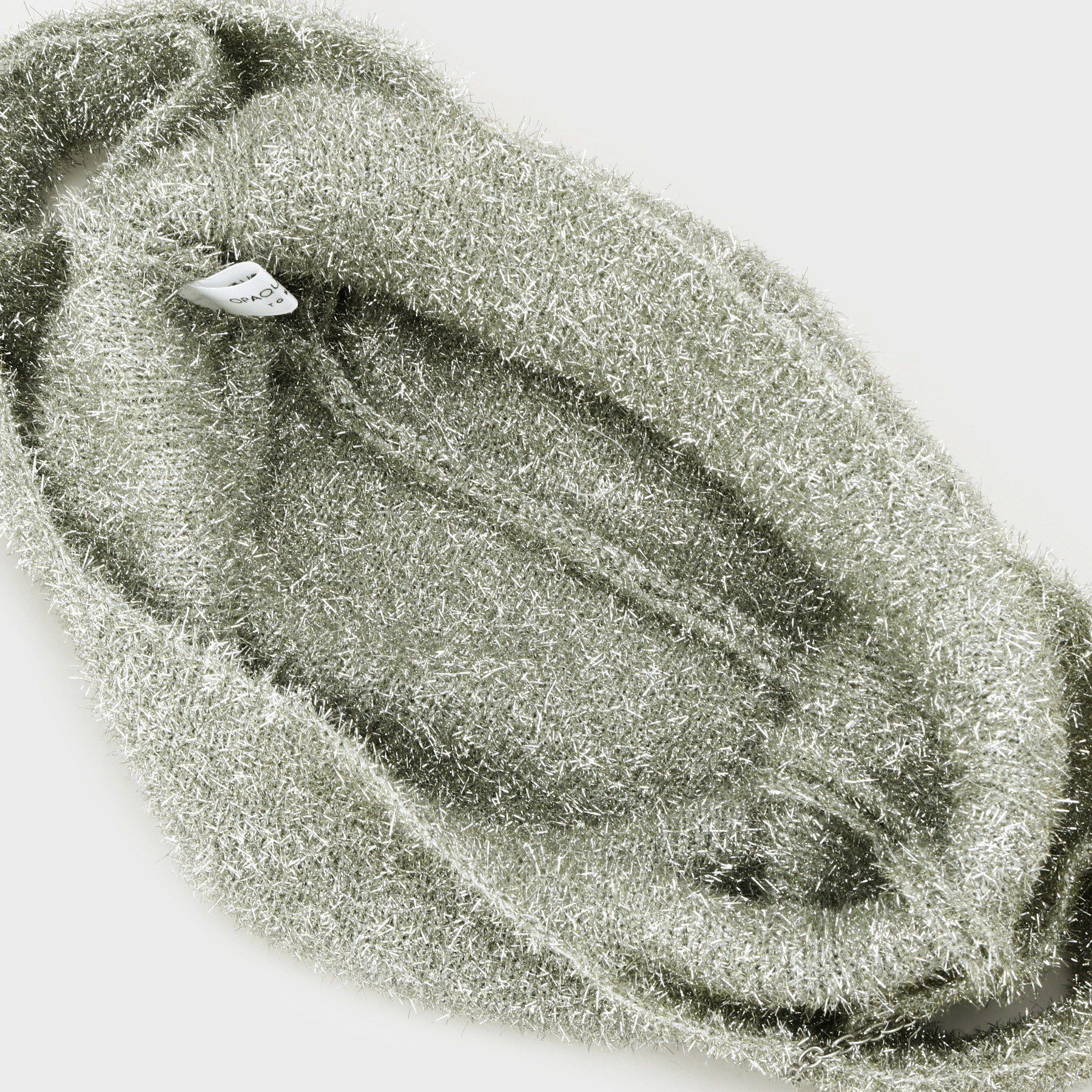 OPAQUE.CLIP「メタルチャーム付きラメニットバッグ」|トートバッグ|