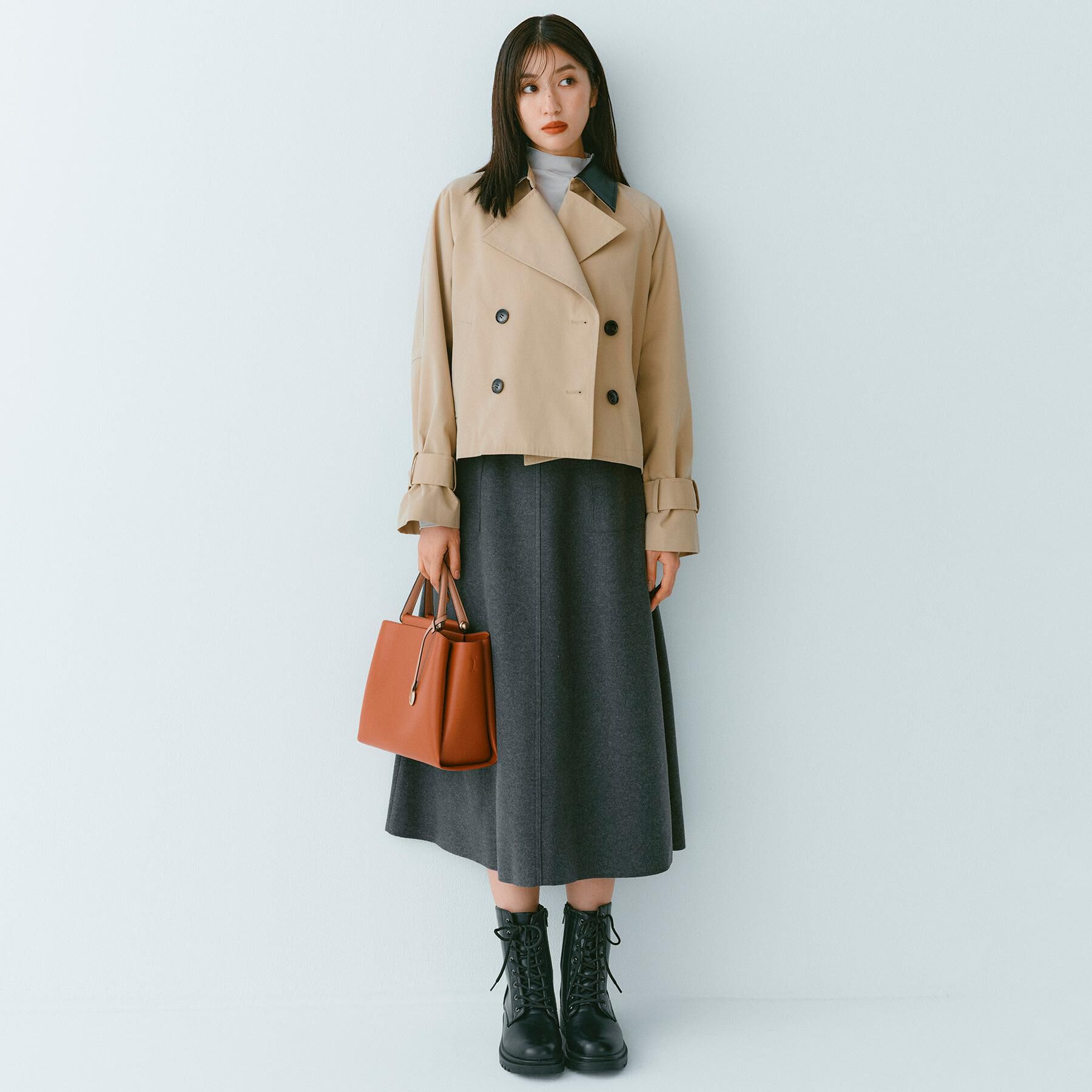 OPAQUE.CLIP「ショートトレンチコート【洗える】」|トレンチコート|