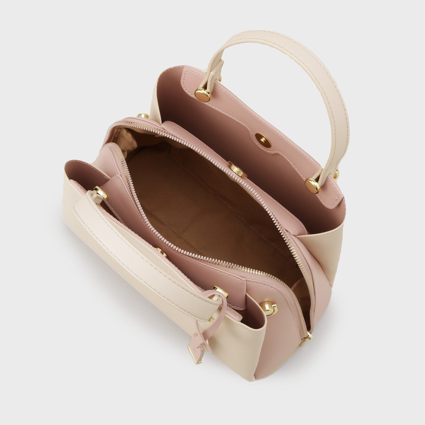 OPAQUE.CLIP「【2WAY】バイカラーミドルボストンバッグ」|ショルダー・メッセンジャー|