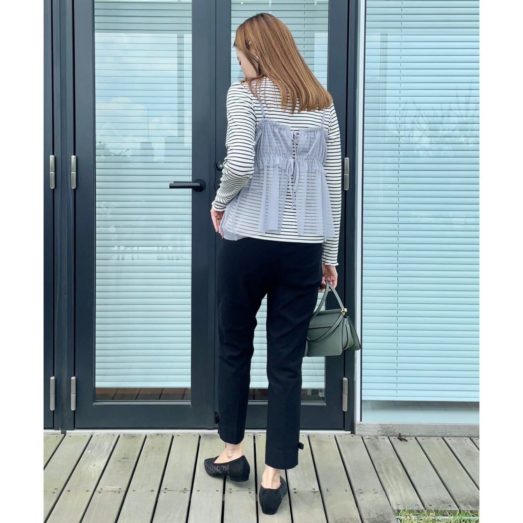 Couture broach「【ラクチンきれい見えパンツ】裾リボン裏起毛ハイパーパンツ」|その他|