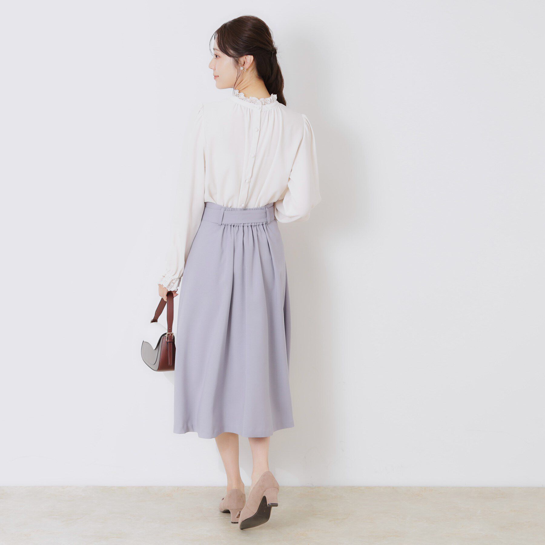 Couture broach「【ほろ甘・大人カワイイ】エンブロレース2WAYブラウス」|シャツ・ブラウス|