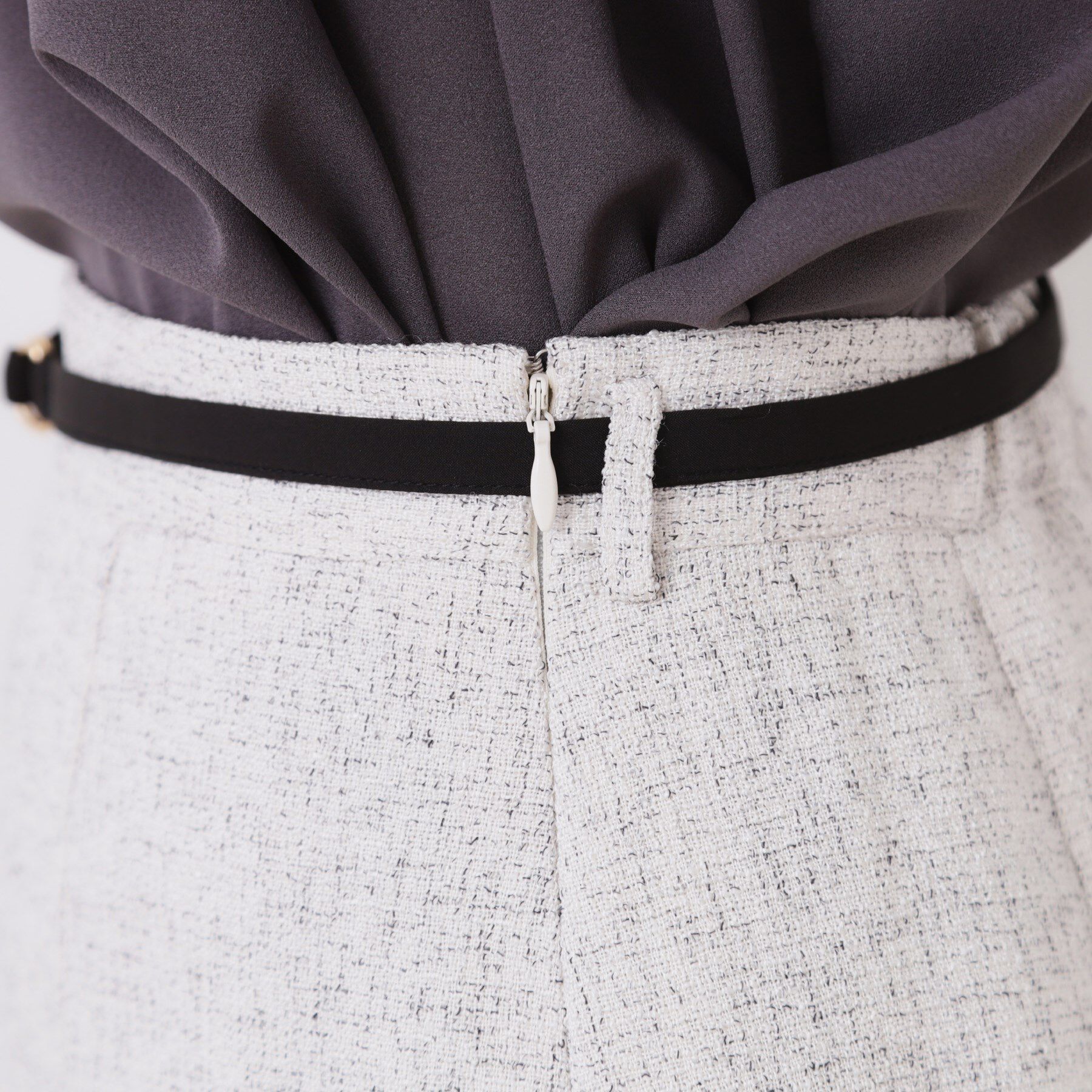 Couture broach「【洗える・きれいめ・通勤】サマーツイード配色フレアスカート」|スカート|