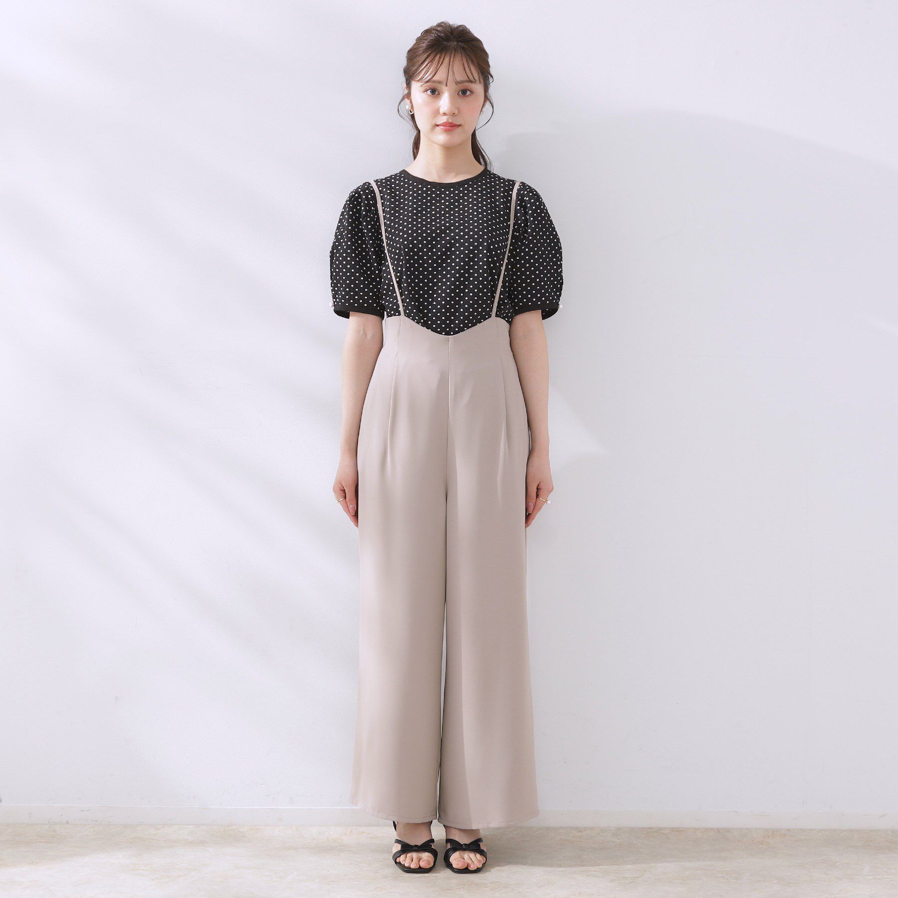 Couture broach「【マシンウォッシャブル・きれいめ】キャミロンパース」|その他|