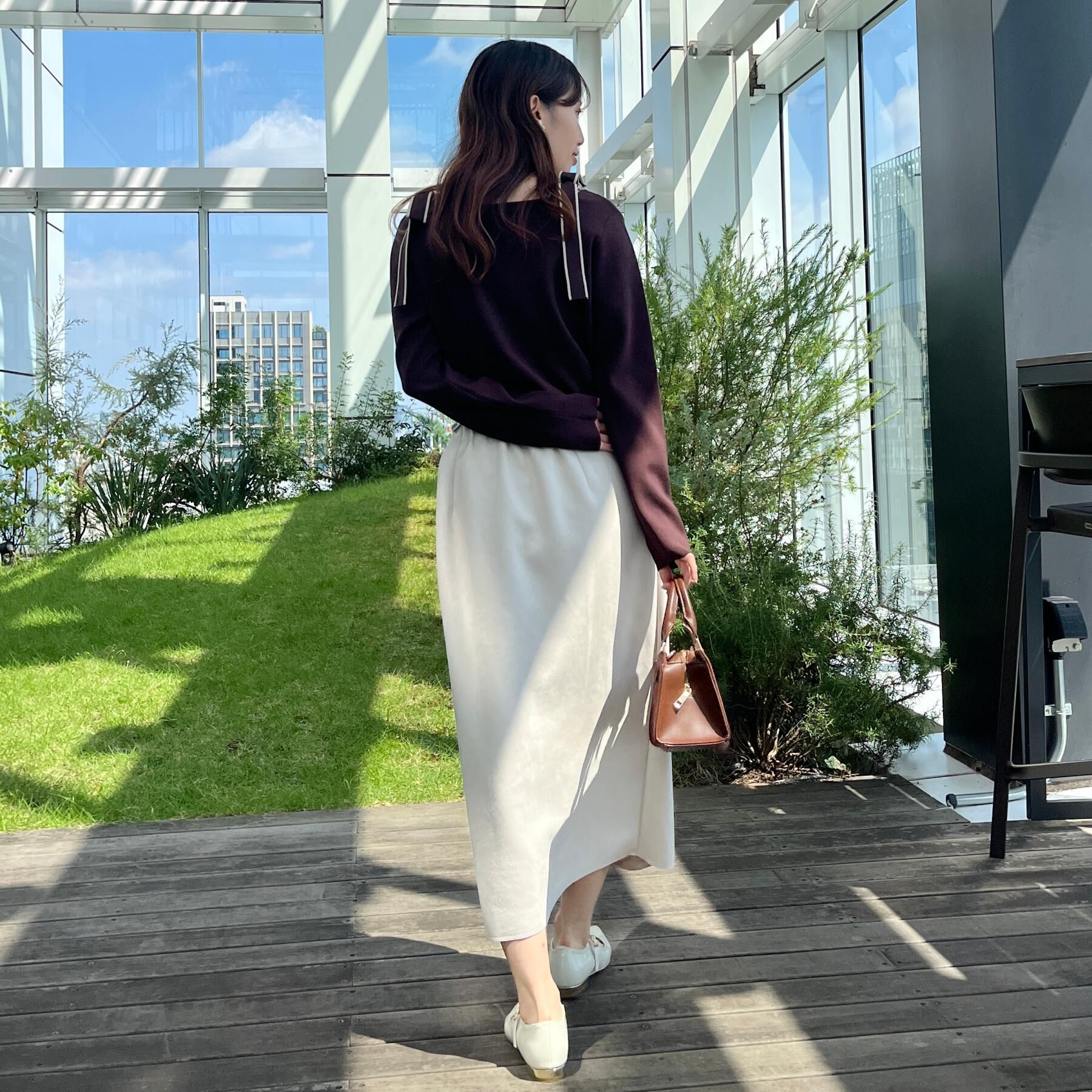 Couture broach「【着映え・フェミニン・高見え】配色リボン総針ニットトップス」|ニット・セーター|