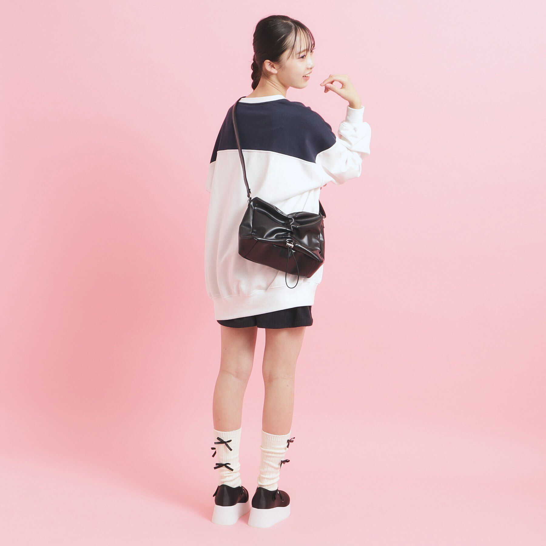 PINK-latte「【2WAY】ドロストショルダーバッグ」|ショルダー・メッセンジャー|